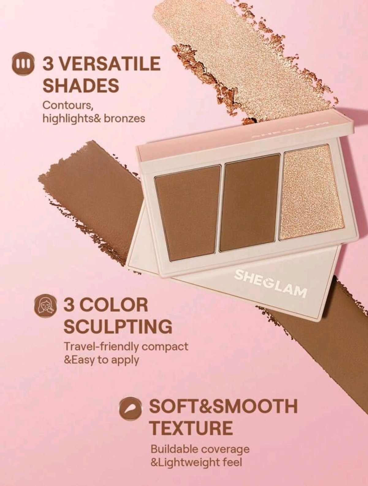 SHEGLAM Trio Hero Face Palette