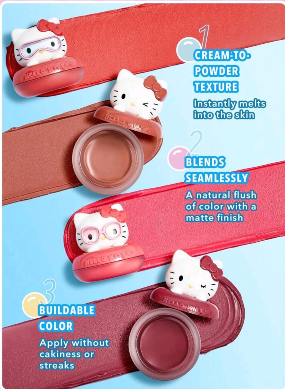 Hello Kitty|SHEGLAM Coastal Charm Cream Blush