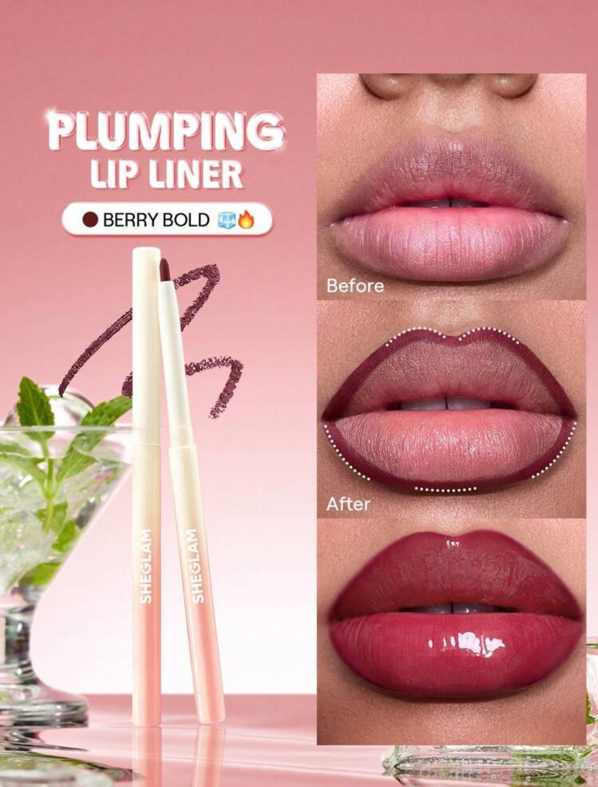 SHEGLAM Bold Booster Plumping Lip Liner