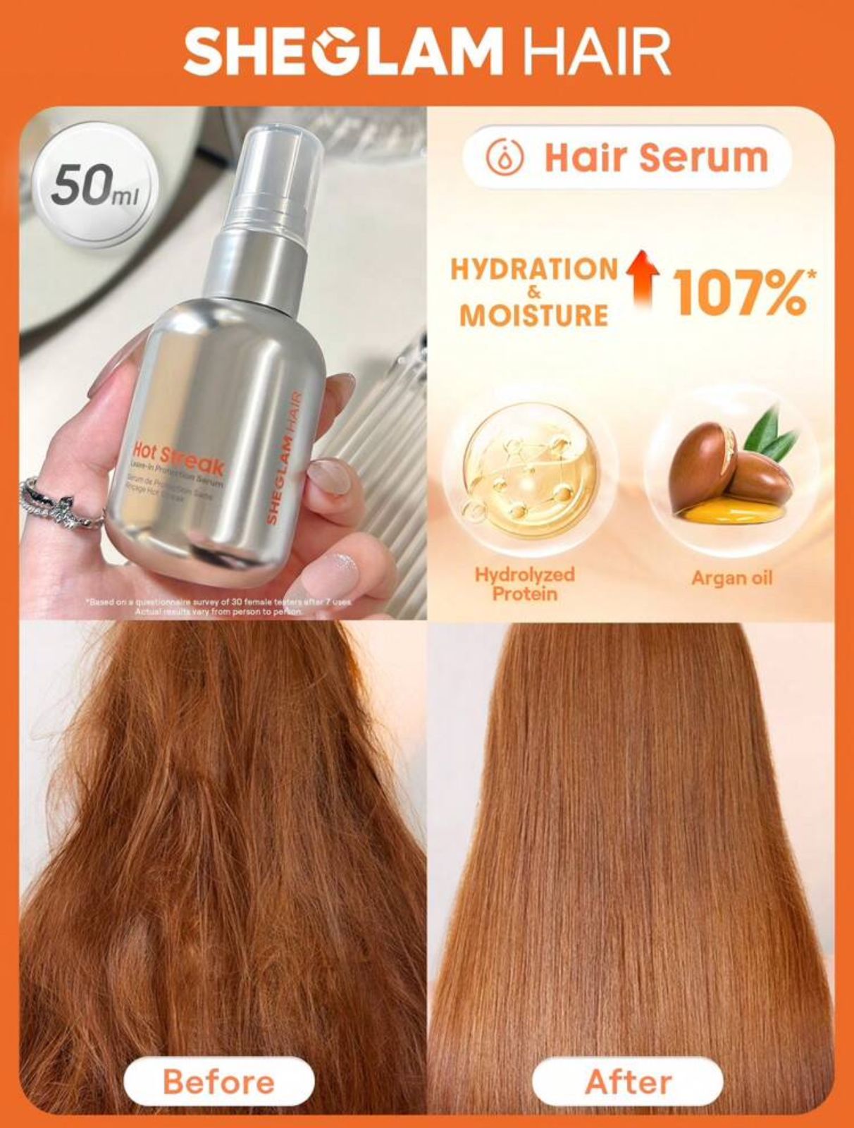 SHEGLAM HAIR Hot Streak Leave-In Protection Serum