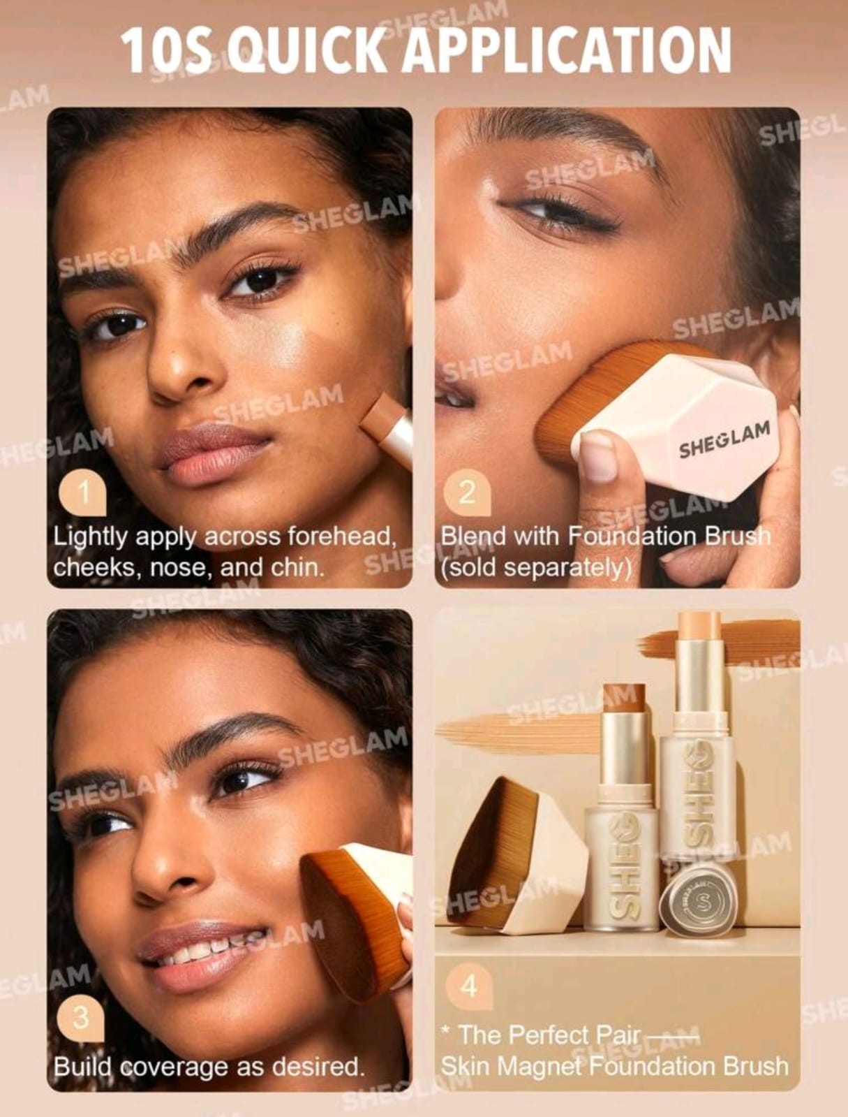 SHEGLAM Skin Magnet High Coverage Foundation Stick