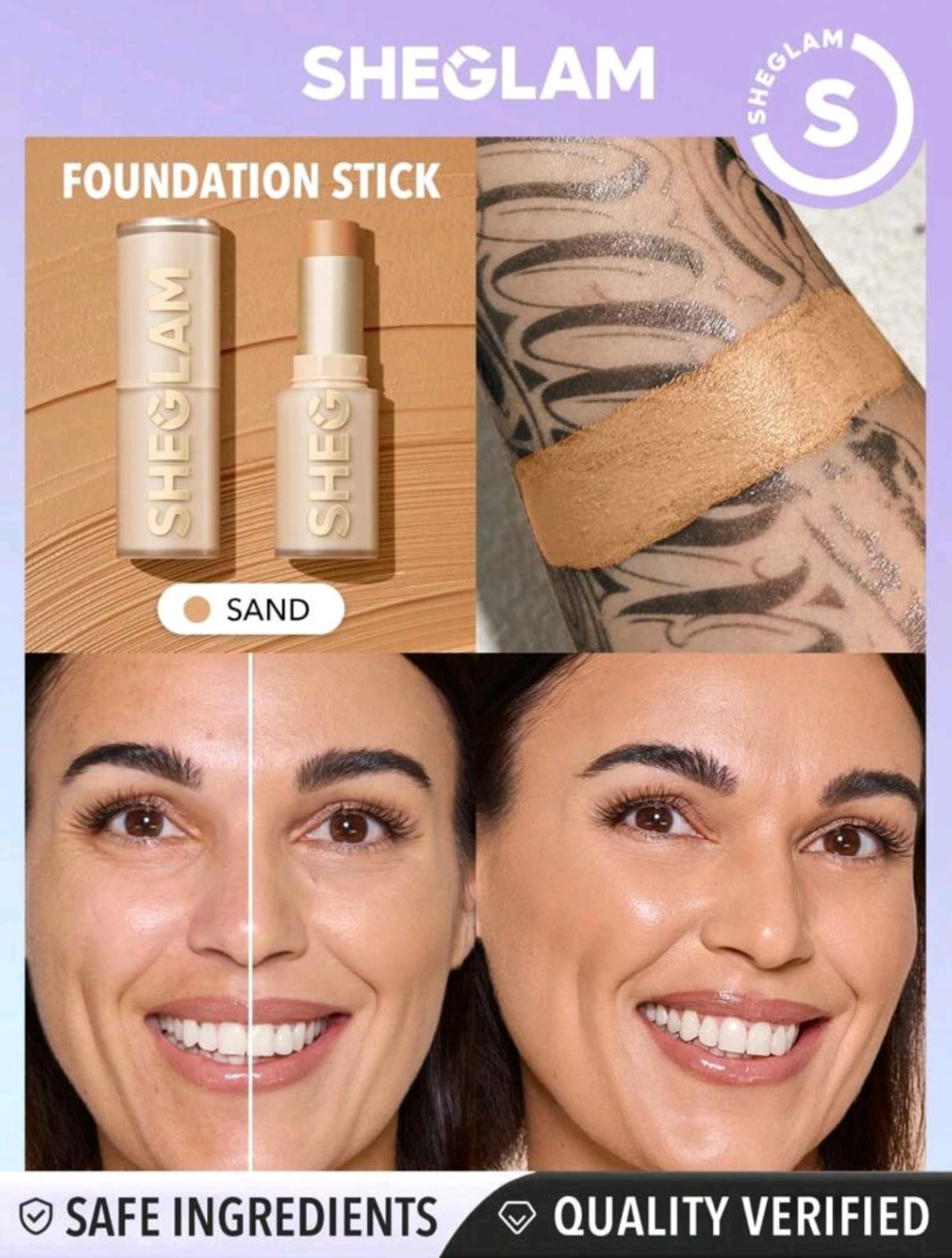 SHEGLAM Skin Magnet High Coverage Foundation Stick