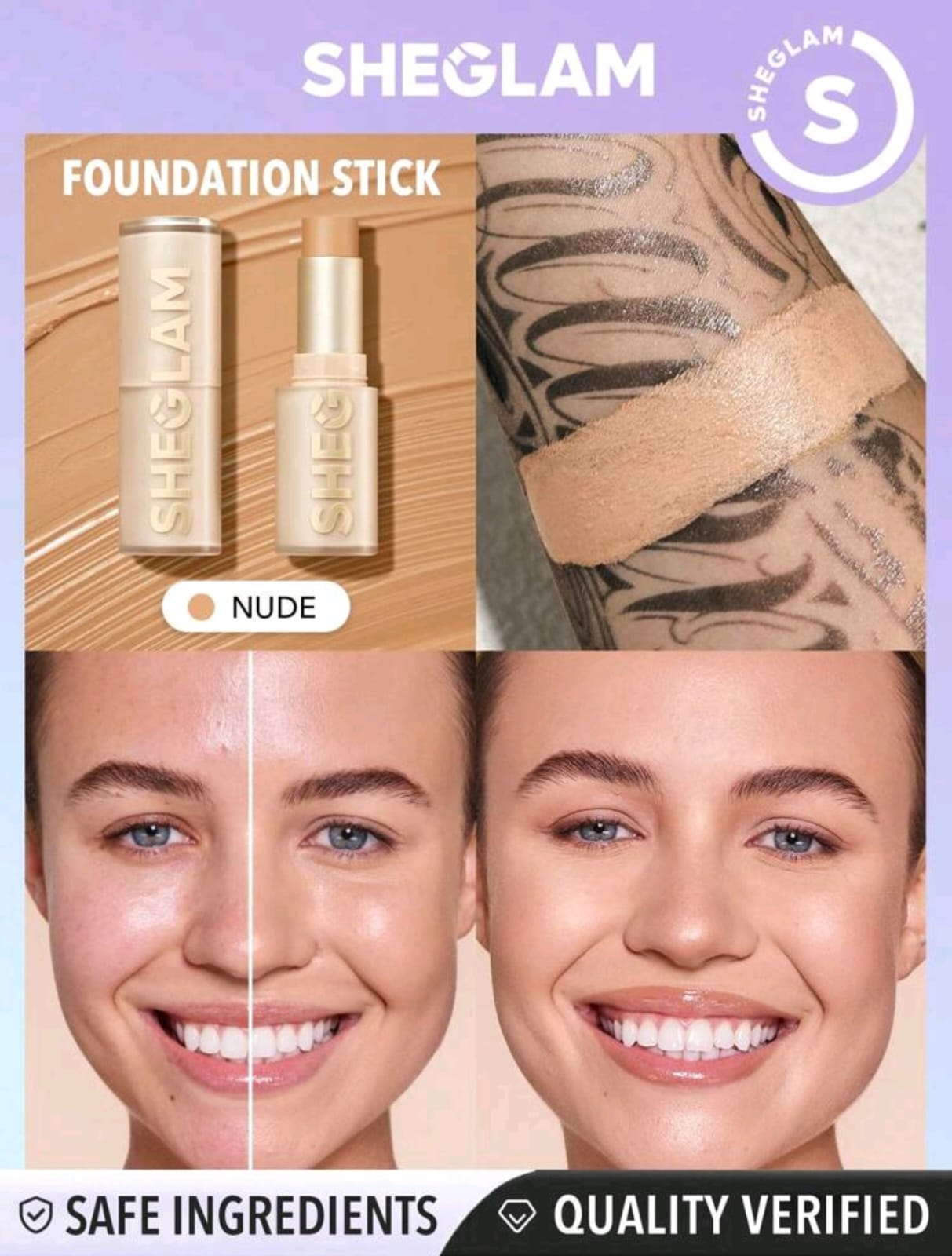 SHEGLAM Skin Magnet High Coverage Foundation Stick