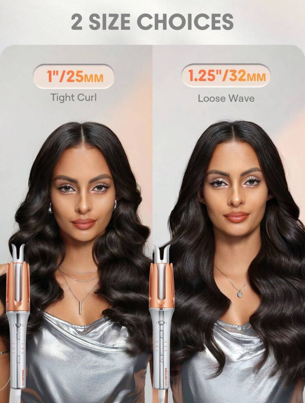 SHEGLAM HAIR It-Curl One-Touch Instant Curler,Automatic Curling Iron,Auto Hair Curler,25mm