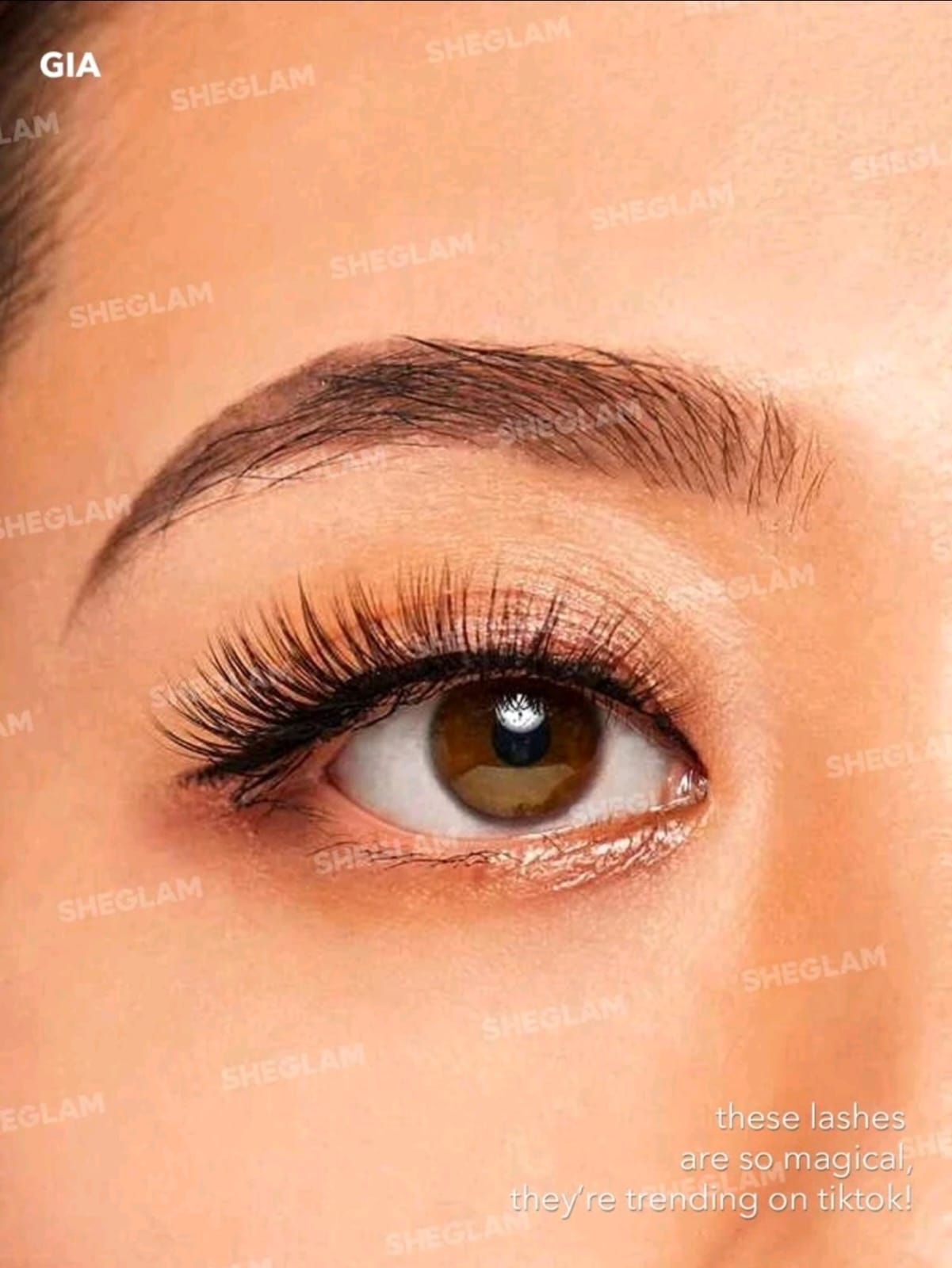SHEGLAM Girl Next Door Natural False Eyelashes-Gia 3 Pairs