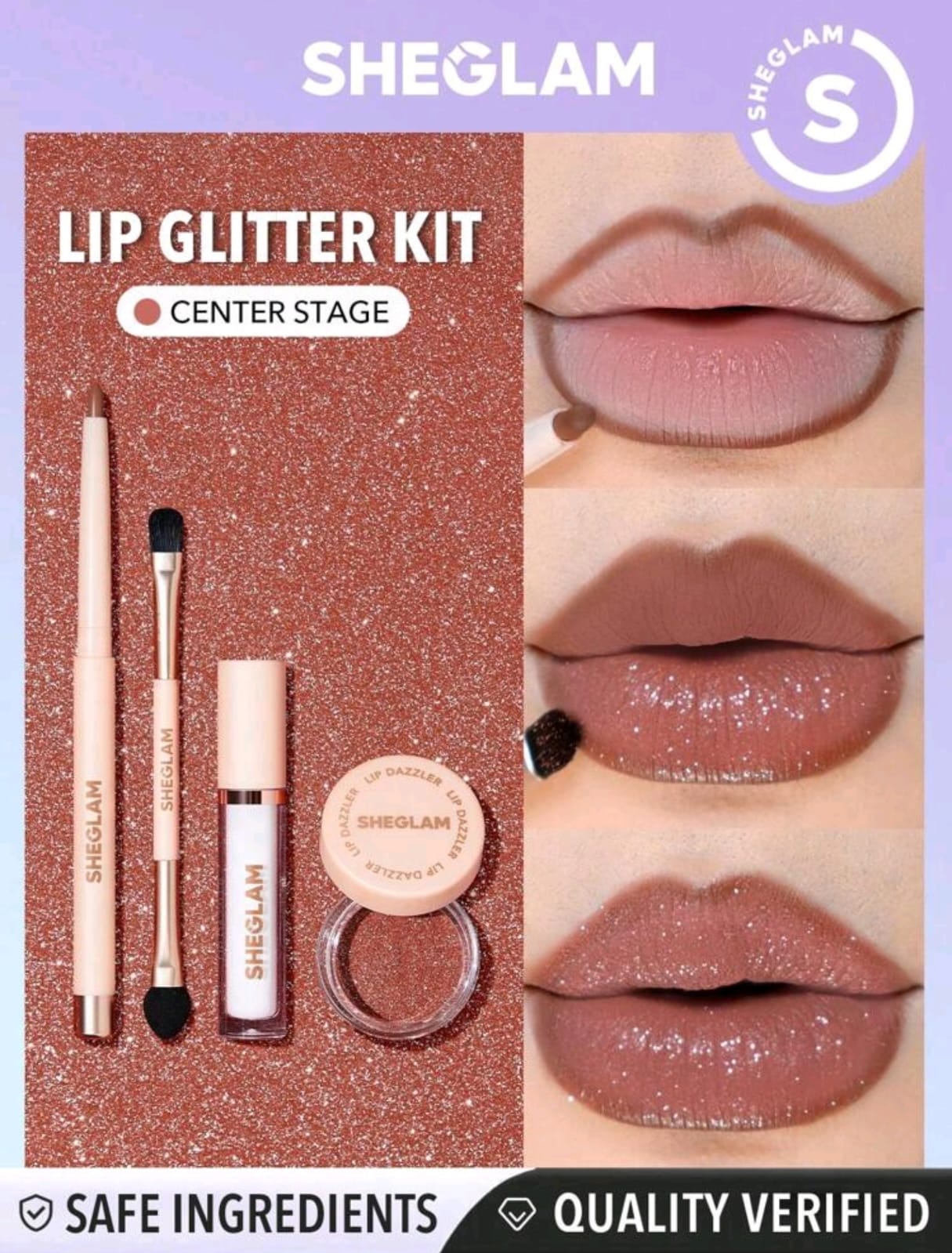 SHEGLAM Lip Dazzler Glitter Kit