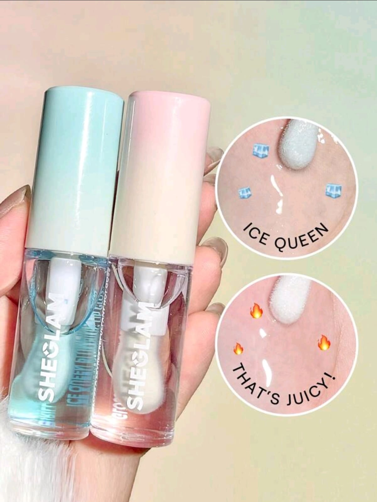 SHEGLAM Plump Addict Hot & Cold Gloss Duo 2 Pcs/Set Instant Volumising Lip Gloss Set