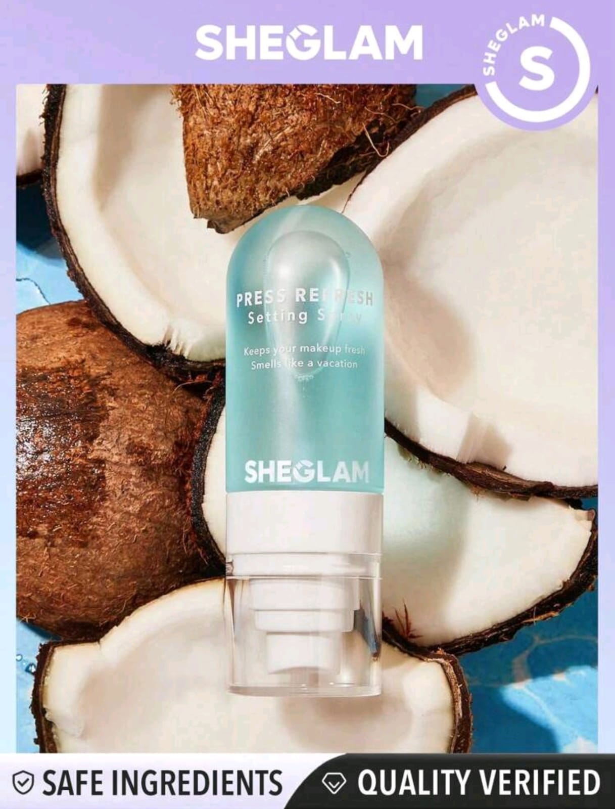 SHEGLAM Lock'd In Setting Spray Mattifying Effect Quick-Drying Long Lasting Makeup Locking Spray Oil