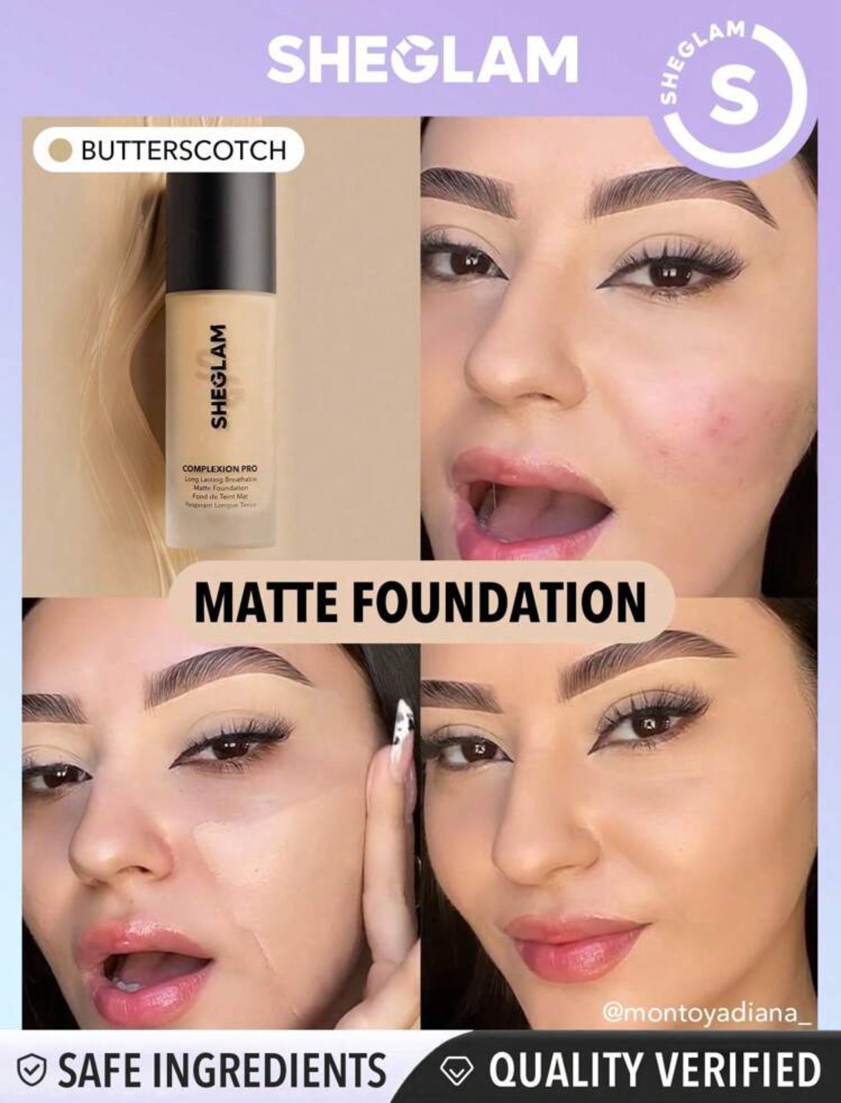 SHEGLAM Complexion Pro Long Lasting Breathable Matte Foundation