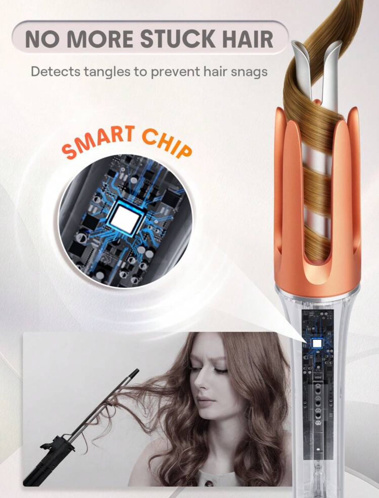 SHEGLAM HAIR It-Curl One-Touch Instant Curler,Automatic Curling Iron,Auto Hair Curler,25mm