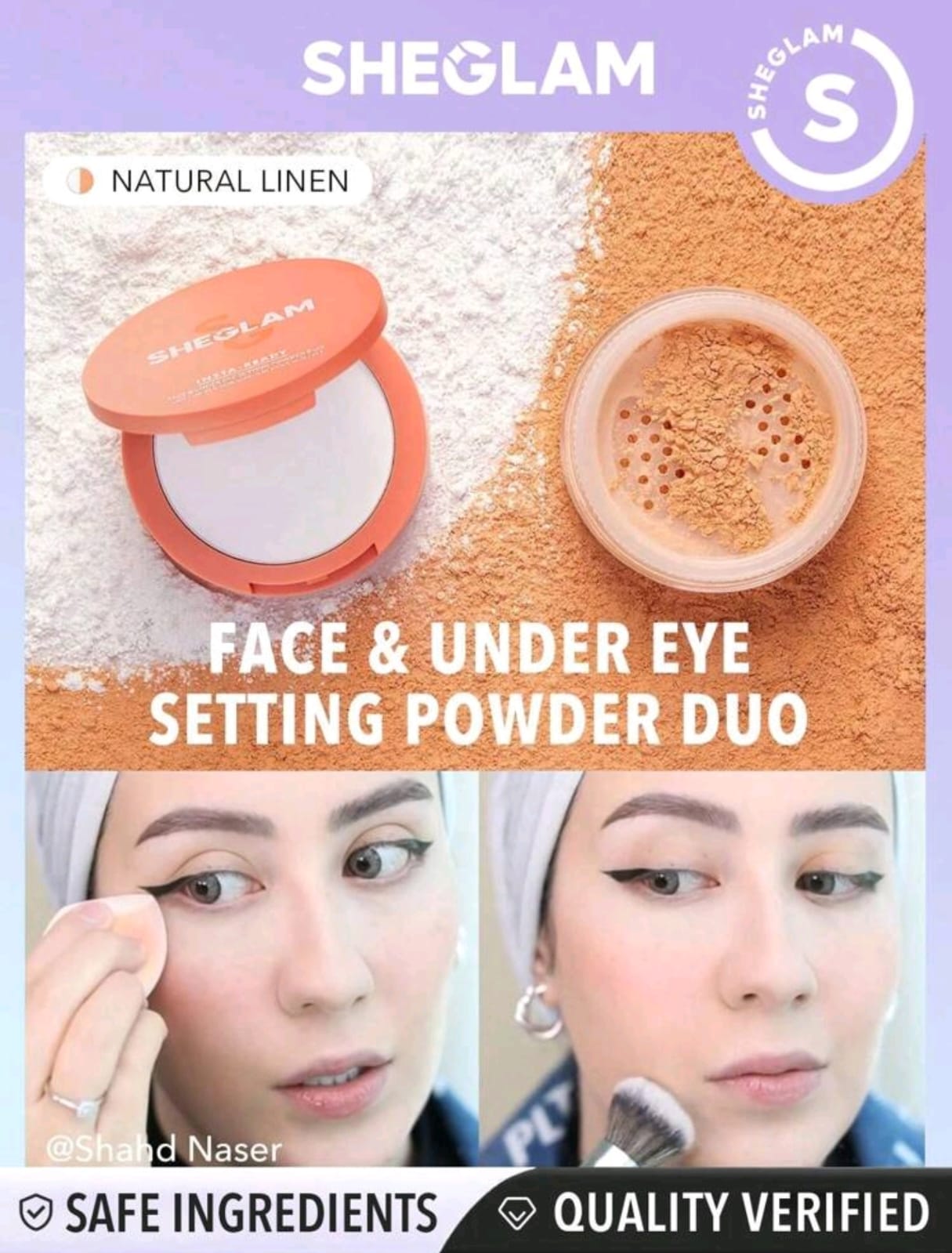 SHEGLAM Insta-Ready Face & Under Eye Setting Powder Duo