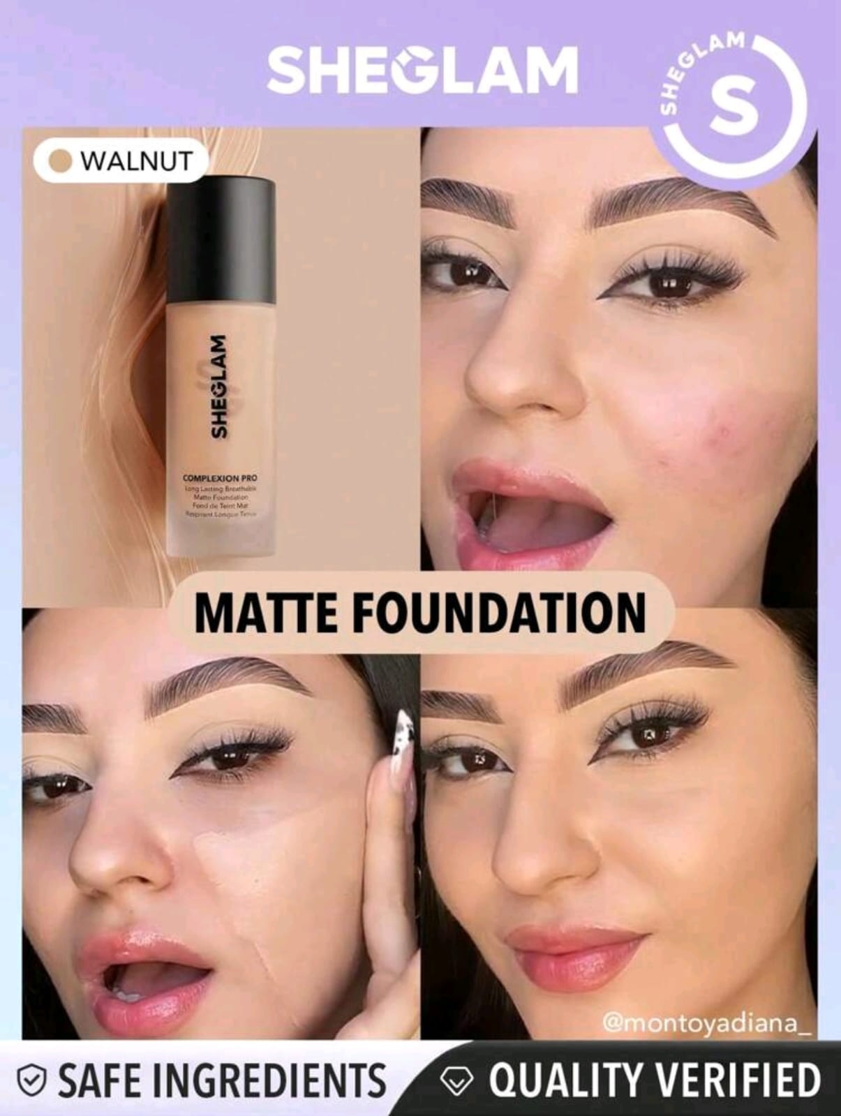 SHEGLAM Complexion Pro Long Lasting Breathable Matte Foundation
