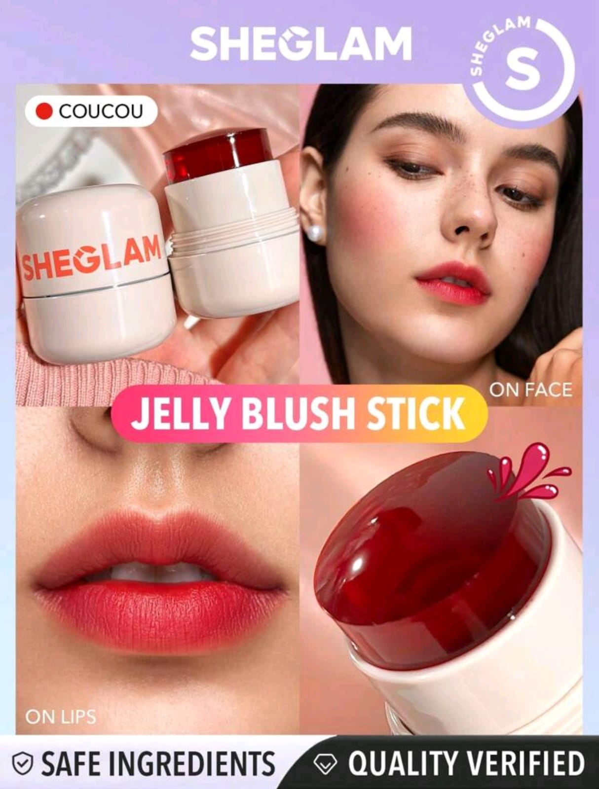 SHEGLAM Jelly-Licious Hydrating Lip & Blush Tint