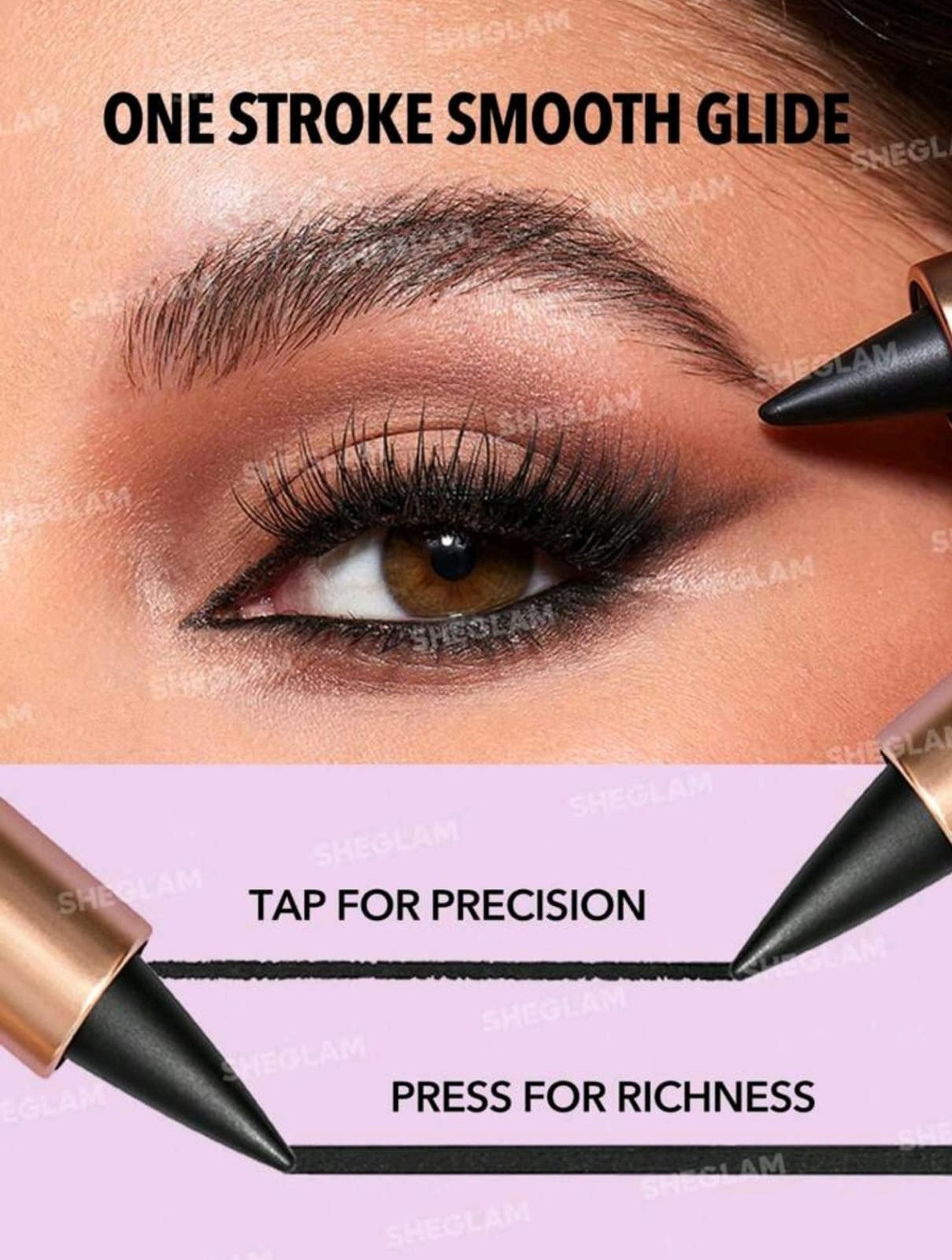 SHEGLAM Ez Glide Matte Eyeliner Pencil Highly Pigmented Black