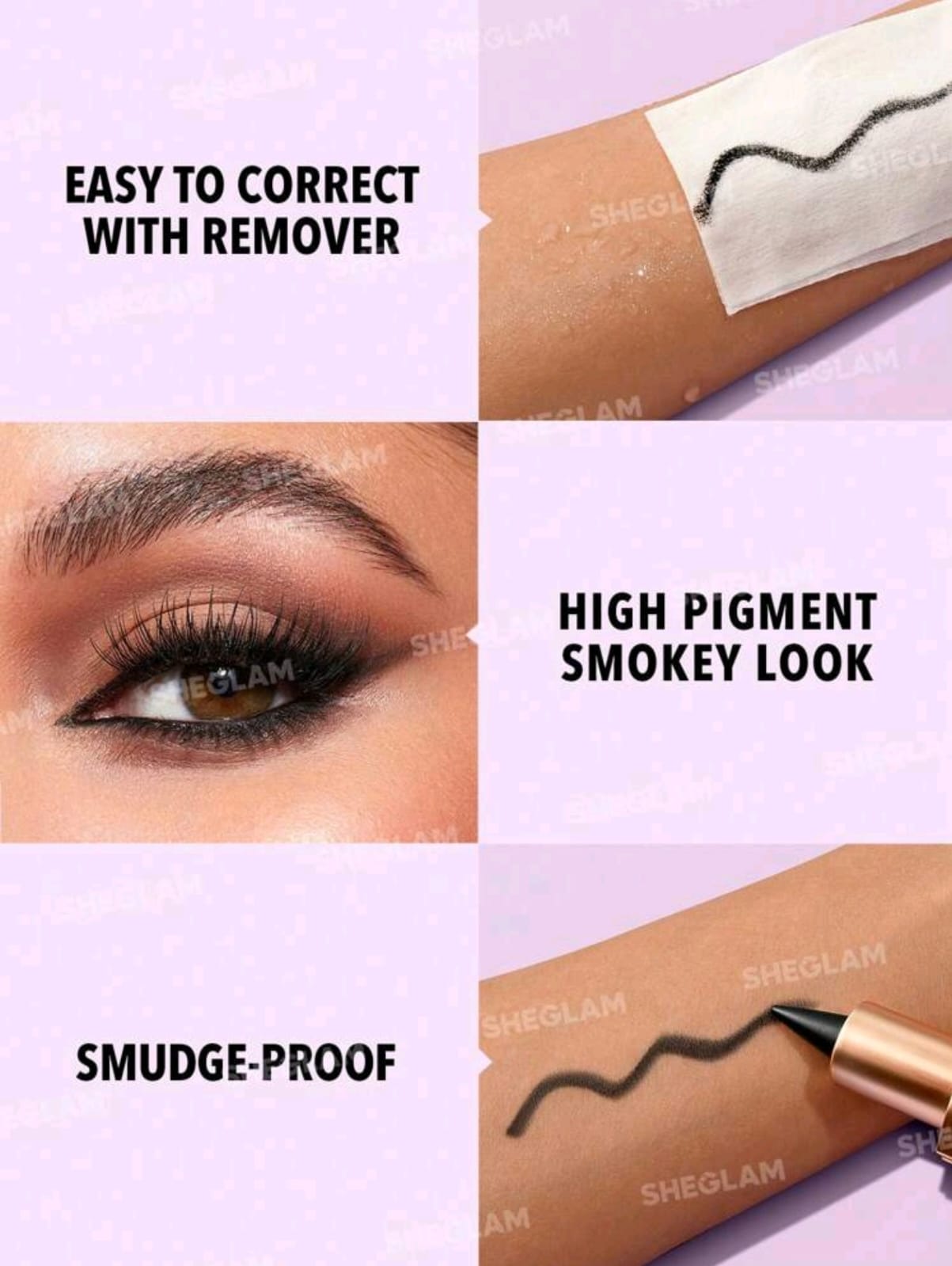 SHEGLAM Ez Glide Matte Eyeliner Pencil Highly Pigmented Black