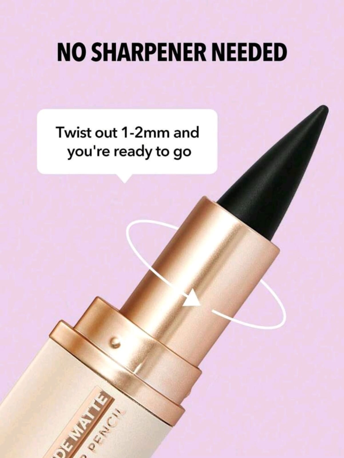 SHEGLAM Ez Glide Matte Eyeliner Pencil Highly Pigmented Black