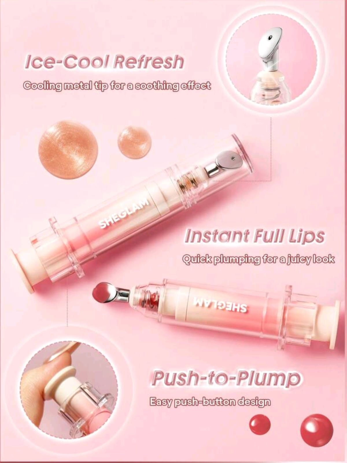 SHEGLAM Booster Shine Plumping Lip Gloss