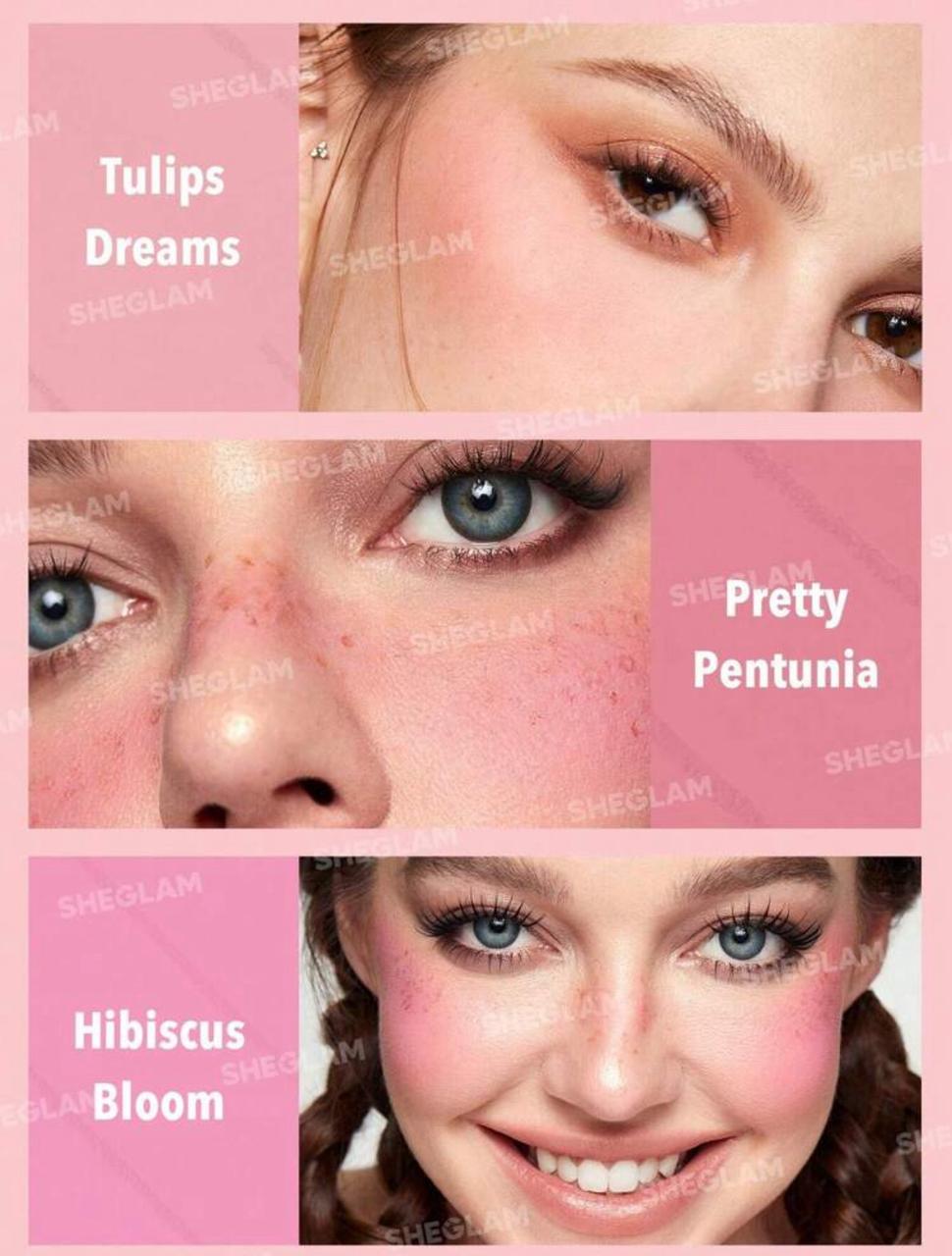 SHEGLAM Floral Flush Blush Palette-Blushing Bouquet 6-Color