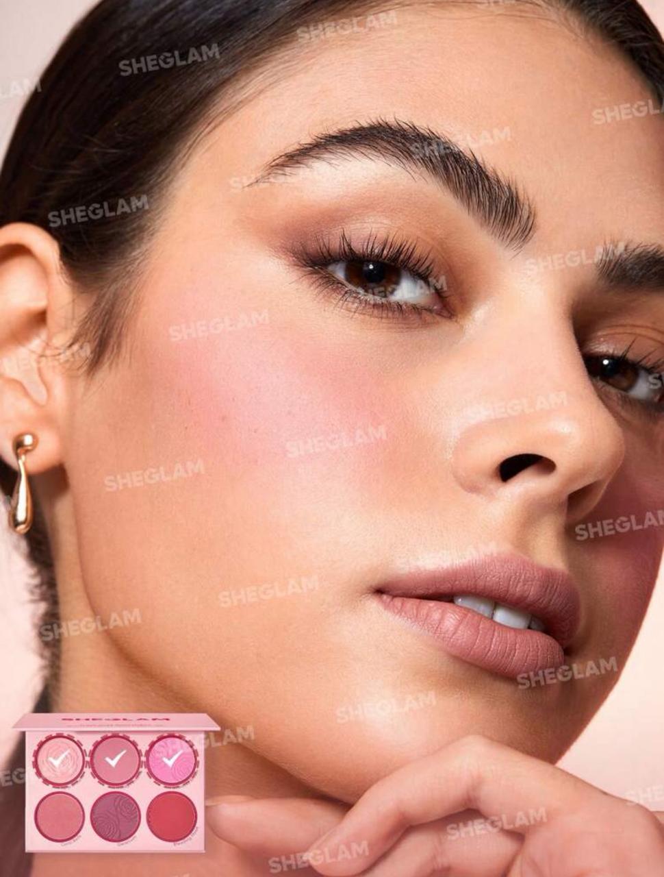 SHEGLAM Floral Flush Blush Palette-Blushing Bouquet 6-Color
