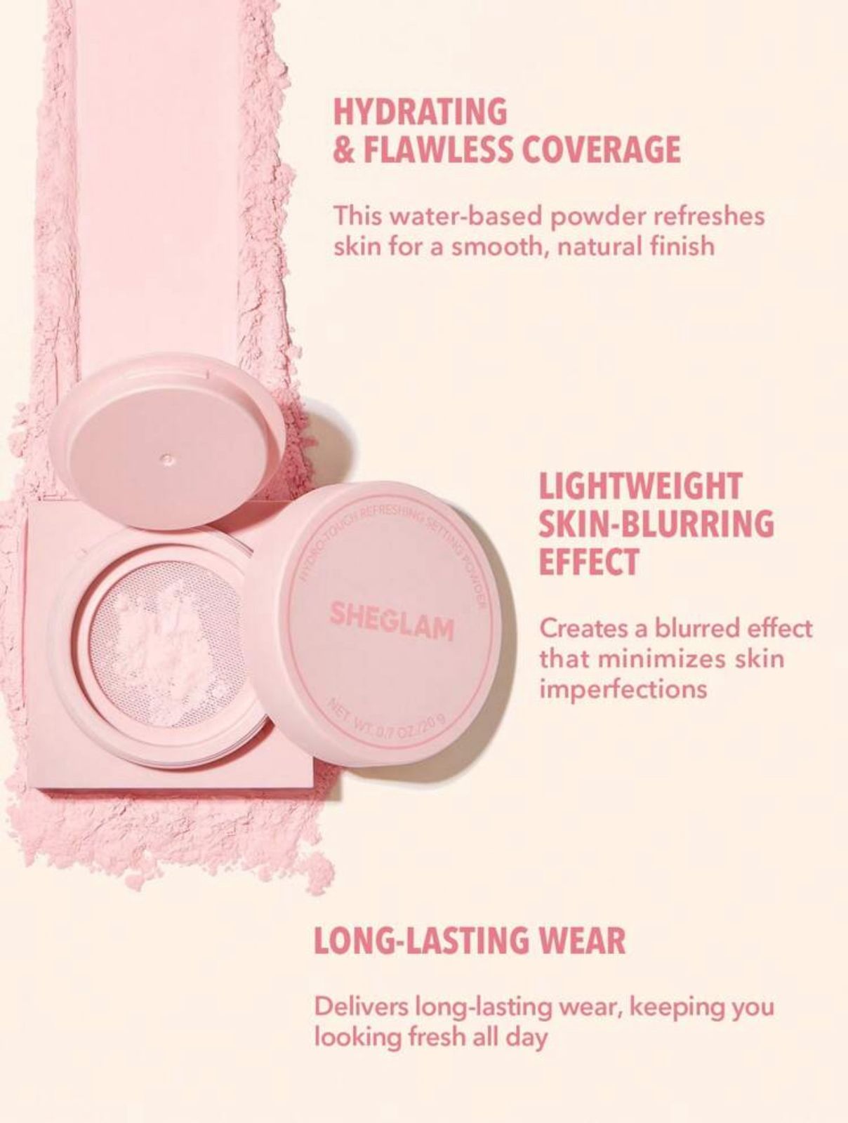 SHEGLAM Hydro-Touch Refreshing Setting Powder Water