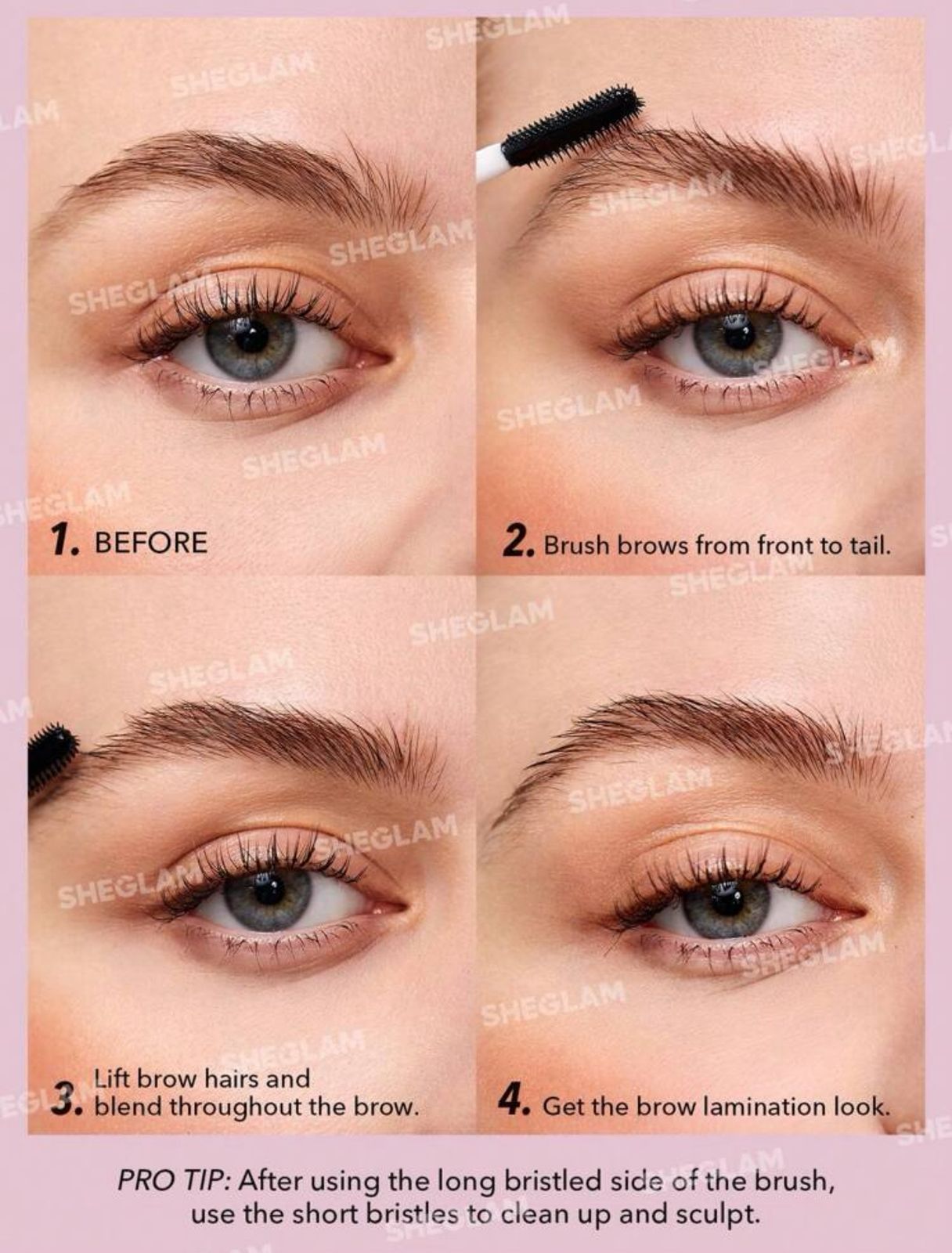 SHEGLAM Set Me Up Brow Gel Long Lasting Waterproof Clear Eyebrow Gel
