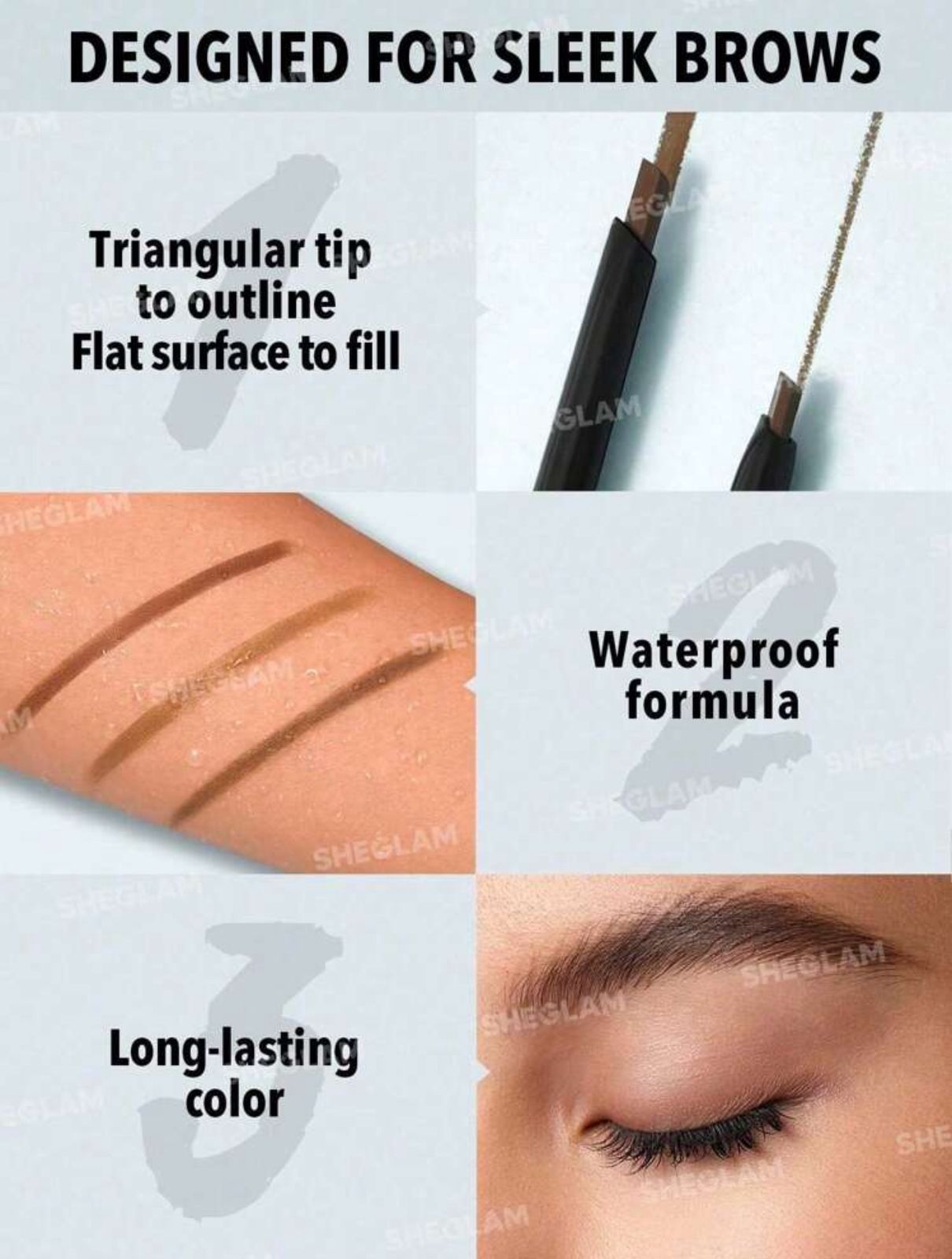 SHEGLAM Dual-Ended Fine Eyebrow Pencil