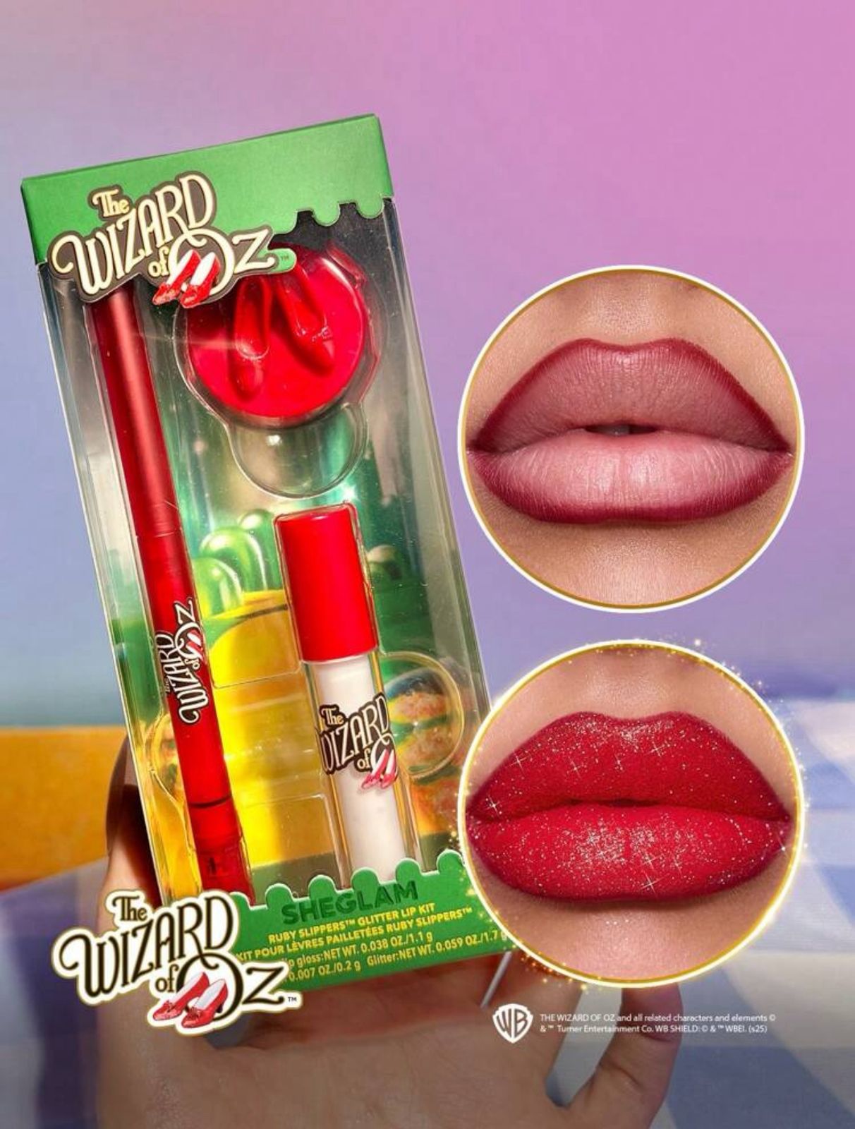 The Wizard of OZ™ | SHEGLAM Ruby Slippers™ Glitter Lip Kit