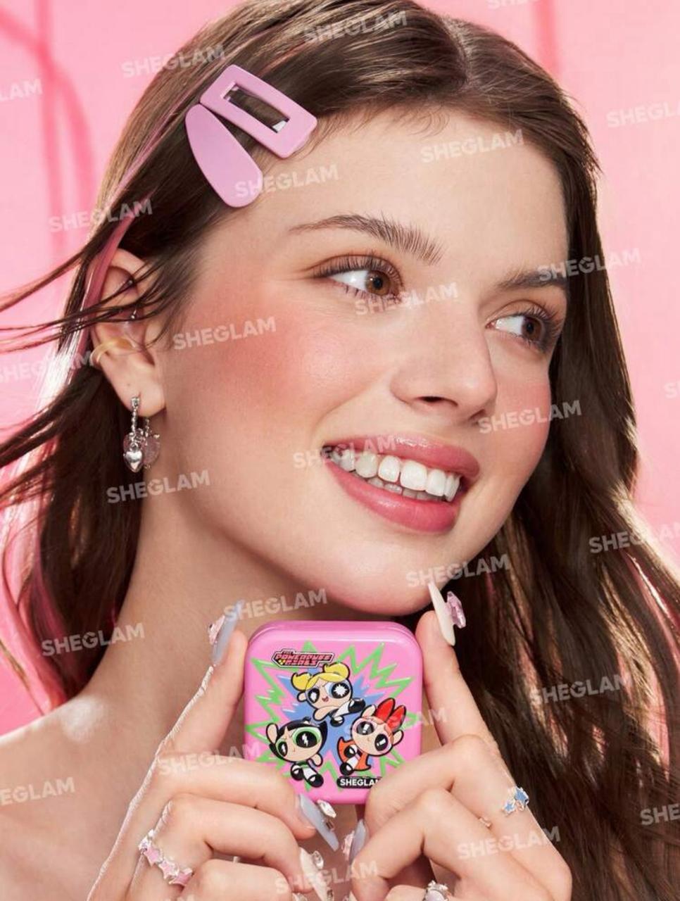 The Powerpuff Girls X SHEGLAM Tough Love Shimmer Blush-Utonium Powder