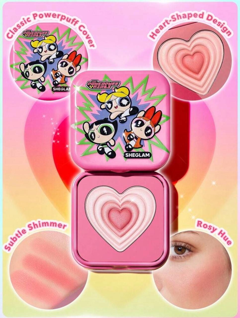 The Powerpuff Girls X SHEGLAM Tough Love Shimmer Blush-Utonium Powder