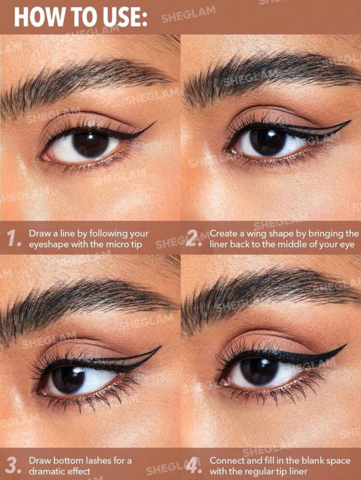 SHEGLAM Multi-Tasker Line & Detail Eyeliner Pen-Black 2 In 1 Waterproof