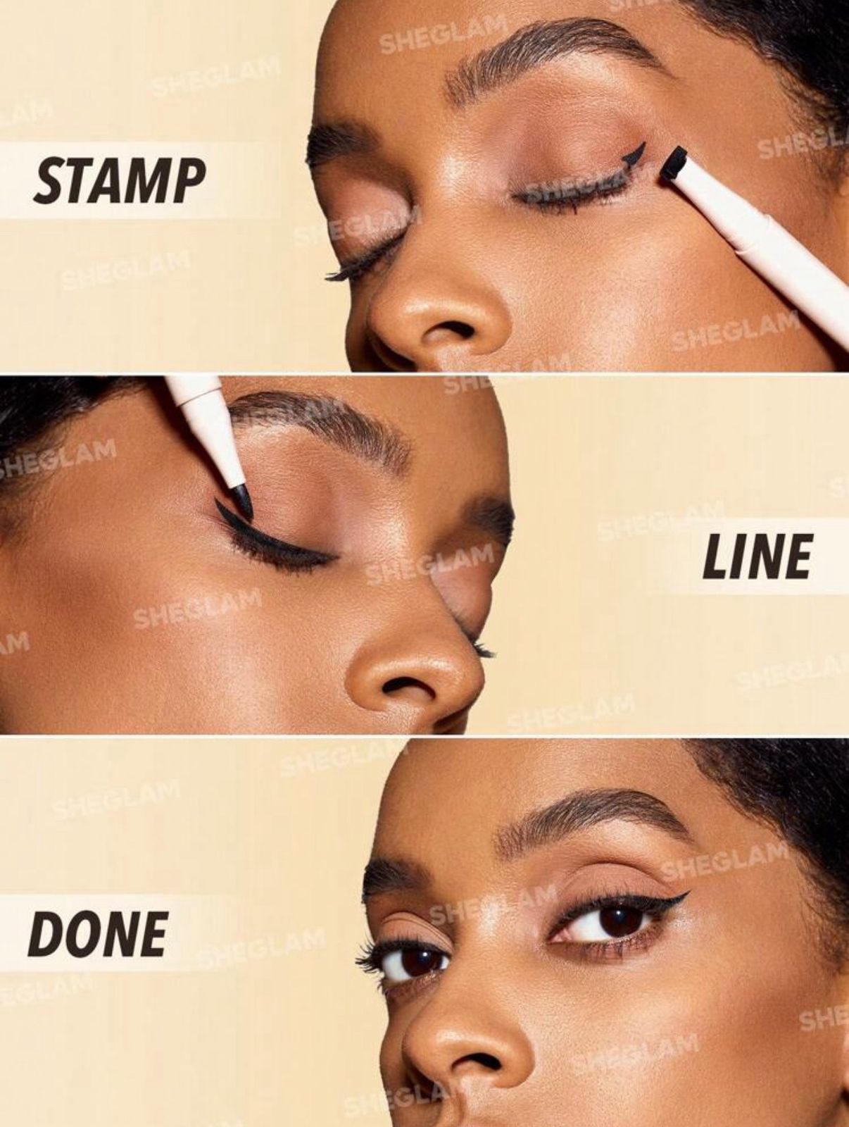SHEGLAM Get Foxy Eye Stamp & Liner Pen 3 In 1 Waterproof Liquid Eyeliner