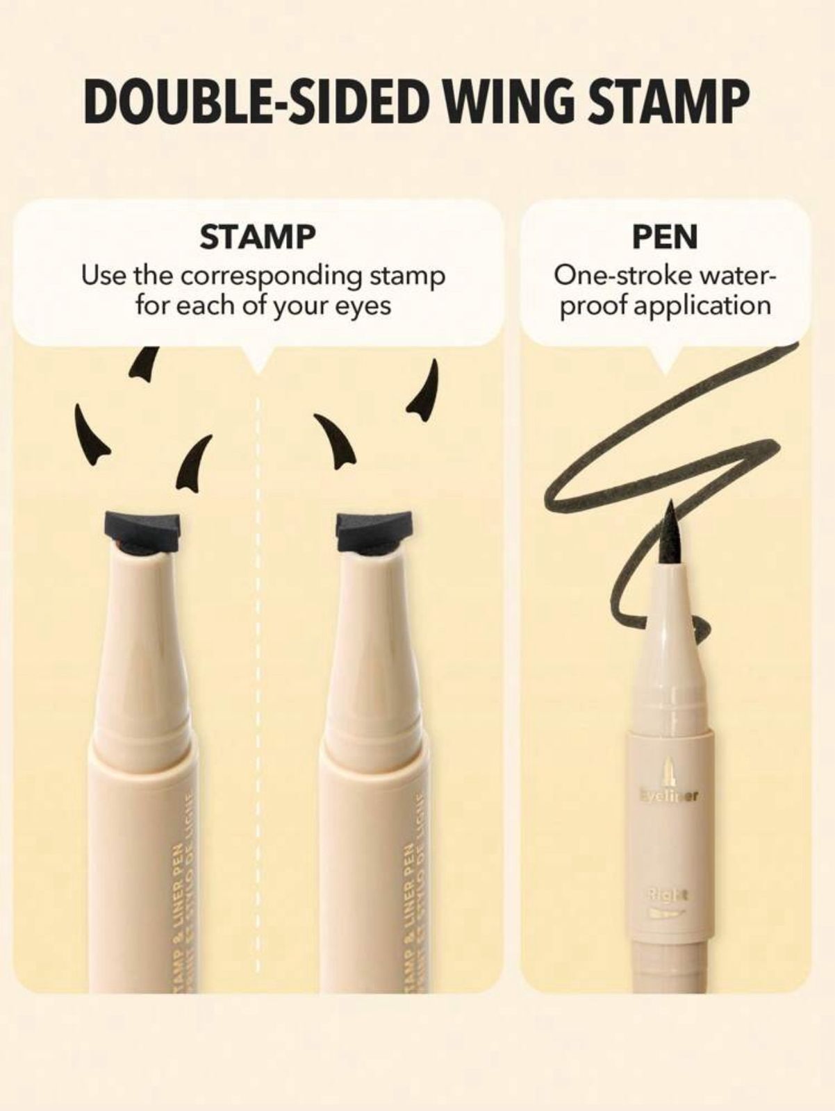 SHEGLAM Get Foxy Eye Stamp & Liner Pen 3 In 1 Waterproof Liquid Eyeliner