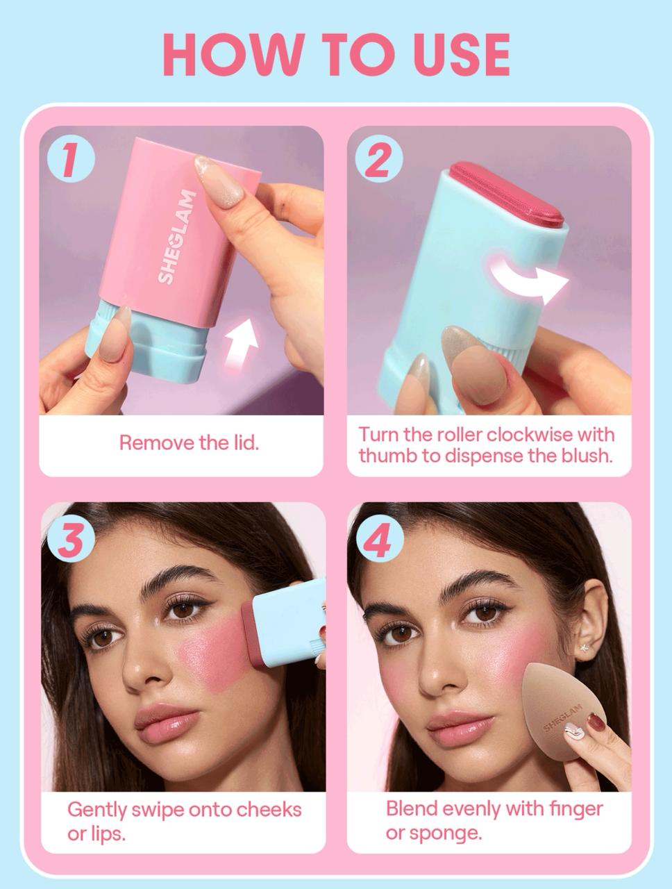 SHEGLAM Glass Glow Blush Stick