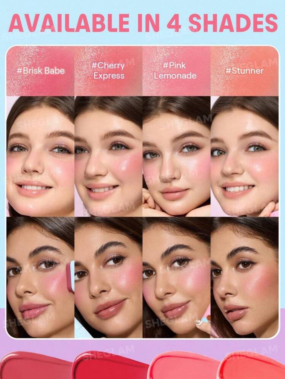 SHEGLAM Glass Glow Blush Stick