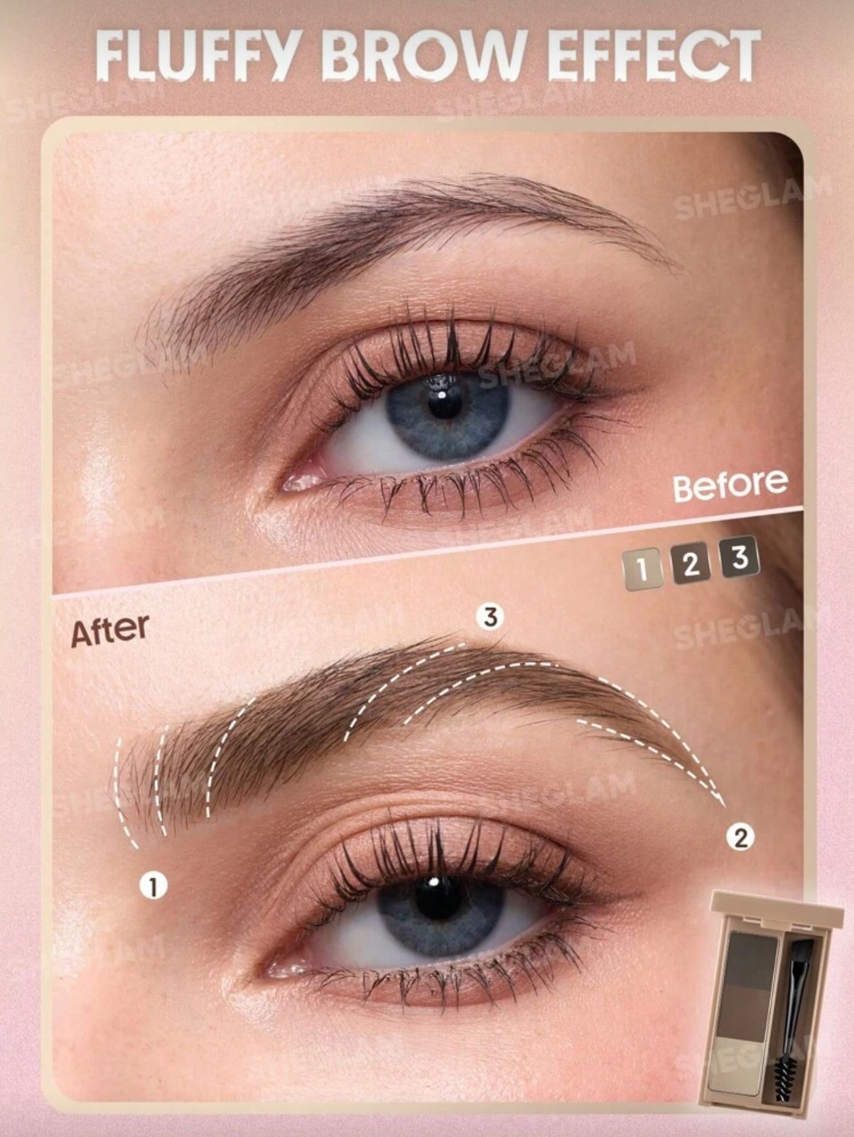 SHEGLAM Puff Brow Palette