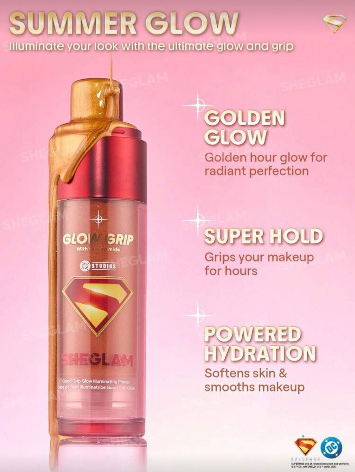 The Superman | SHEGLAM Good Grip Glow Illuminating Primer