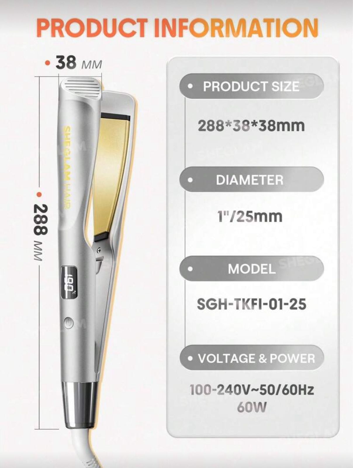 SHEGLAM HAIR Sleek Chic Twist Kiss Flat Iron