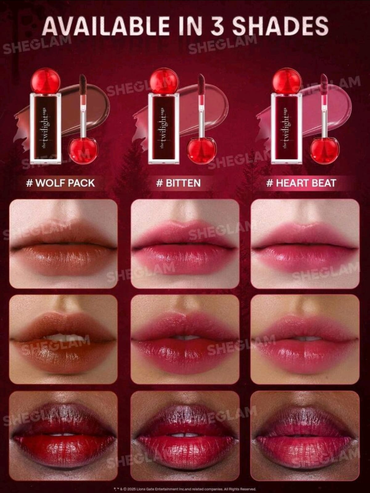 The Twilight Saga X SHEGLAM Immortality Lip Tint