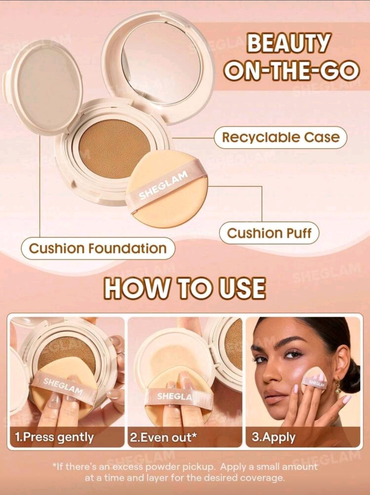 SHEGLAM Lock & Go Long-Lasting Cushion Foundation