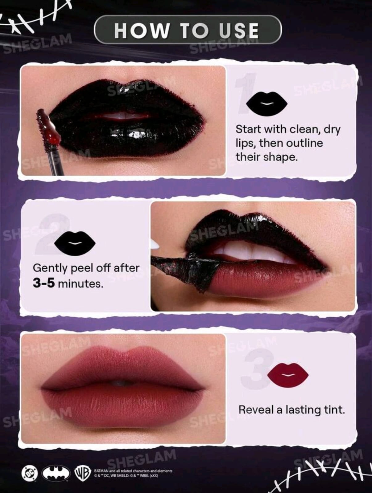 CATWOMAN™ | SHEGLAM I Am Not A Kitten Peel-Off Lip Tint