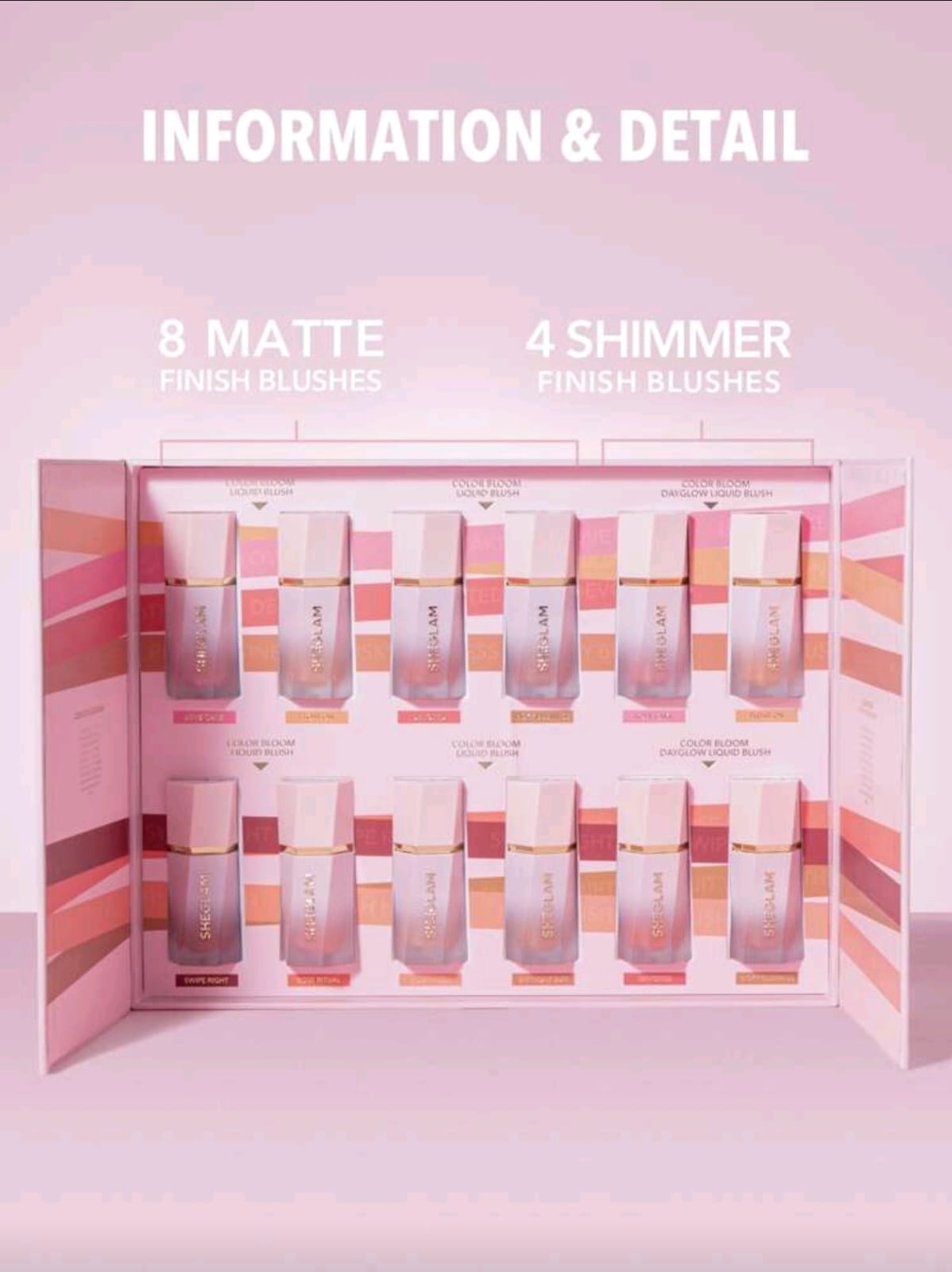 SHEGLAM Color Bloom Shimmer & Matte Collection Blush Set