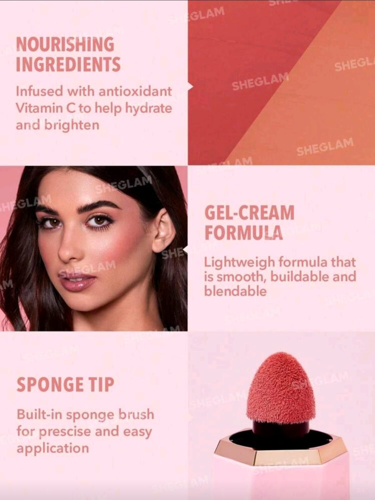 SHEGLAM Color Bloom Shimmer & Matte Collection Blush Set