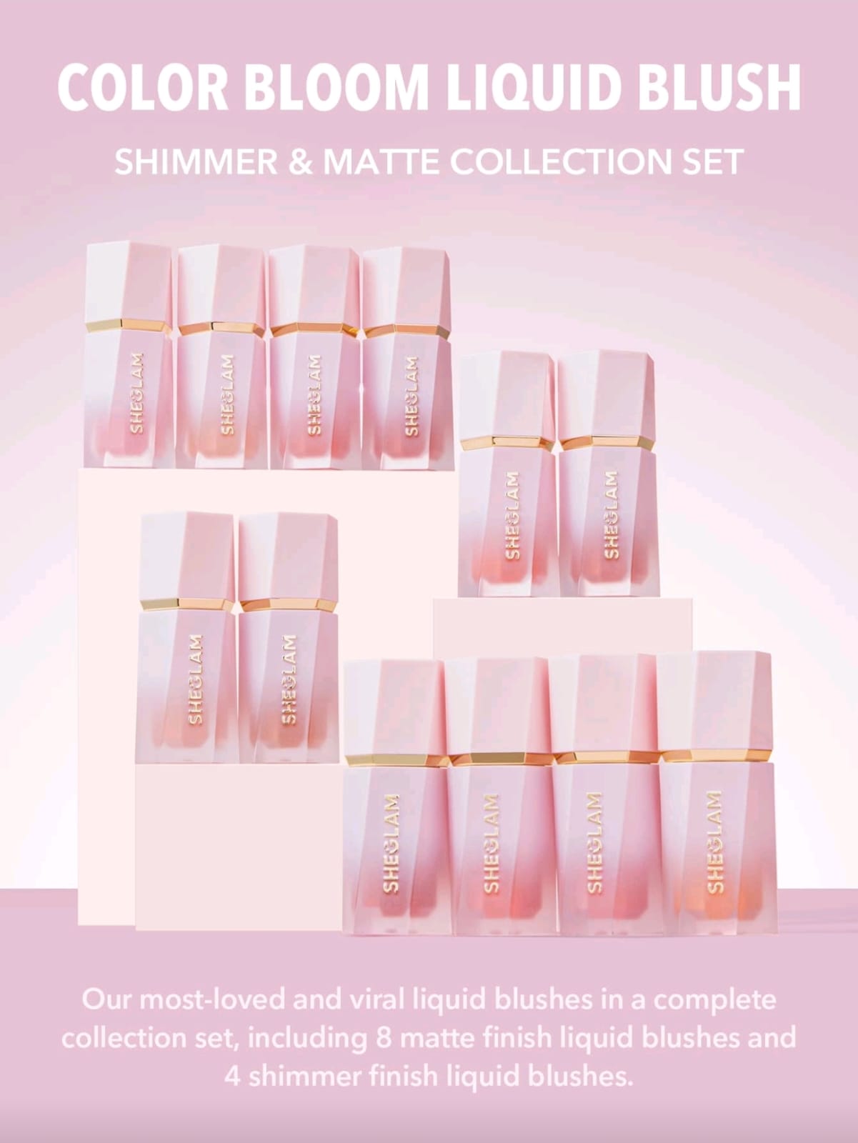 SHEGLAM Color Bloom Shimmer & Matte Collection Blush Set