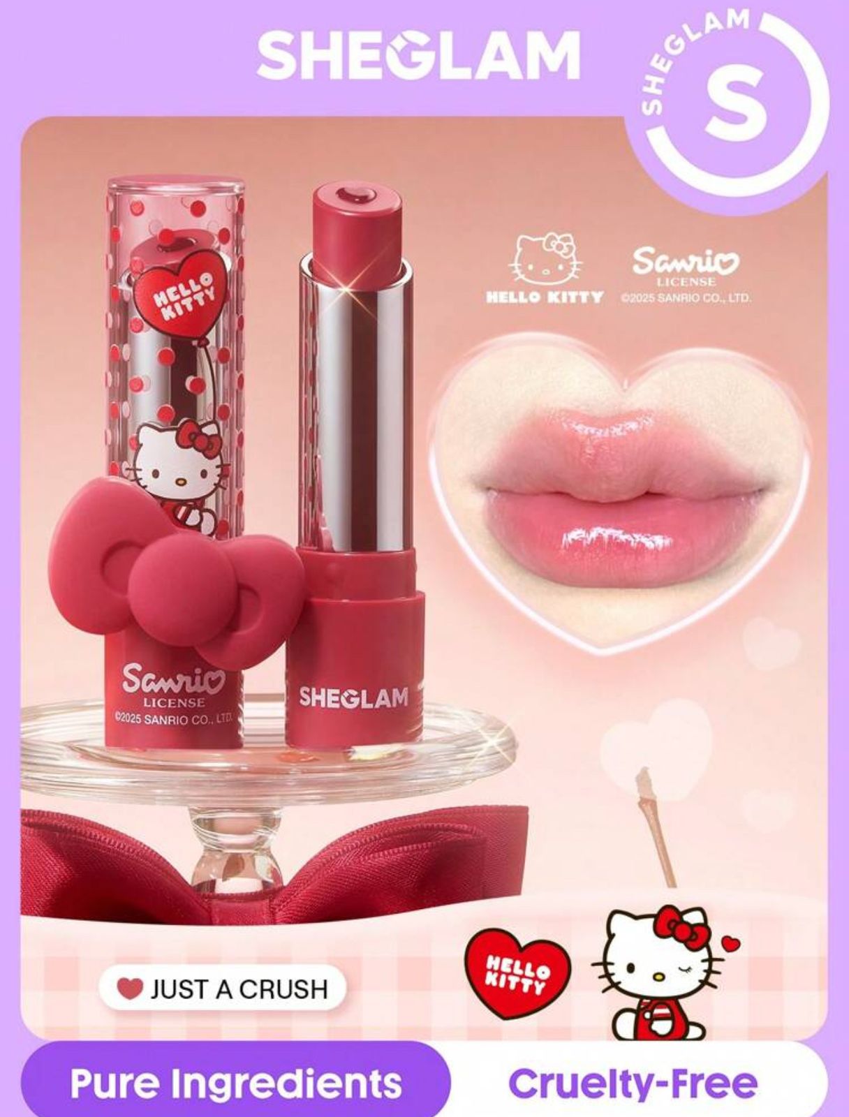 Hello Kitty|SHEGLAM Be My Baby Hydrating Lipstick