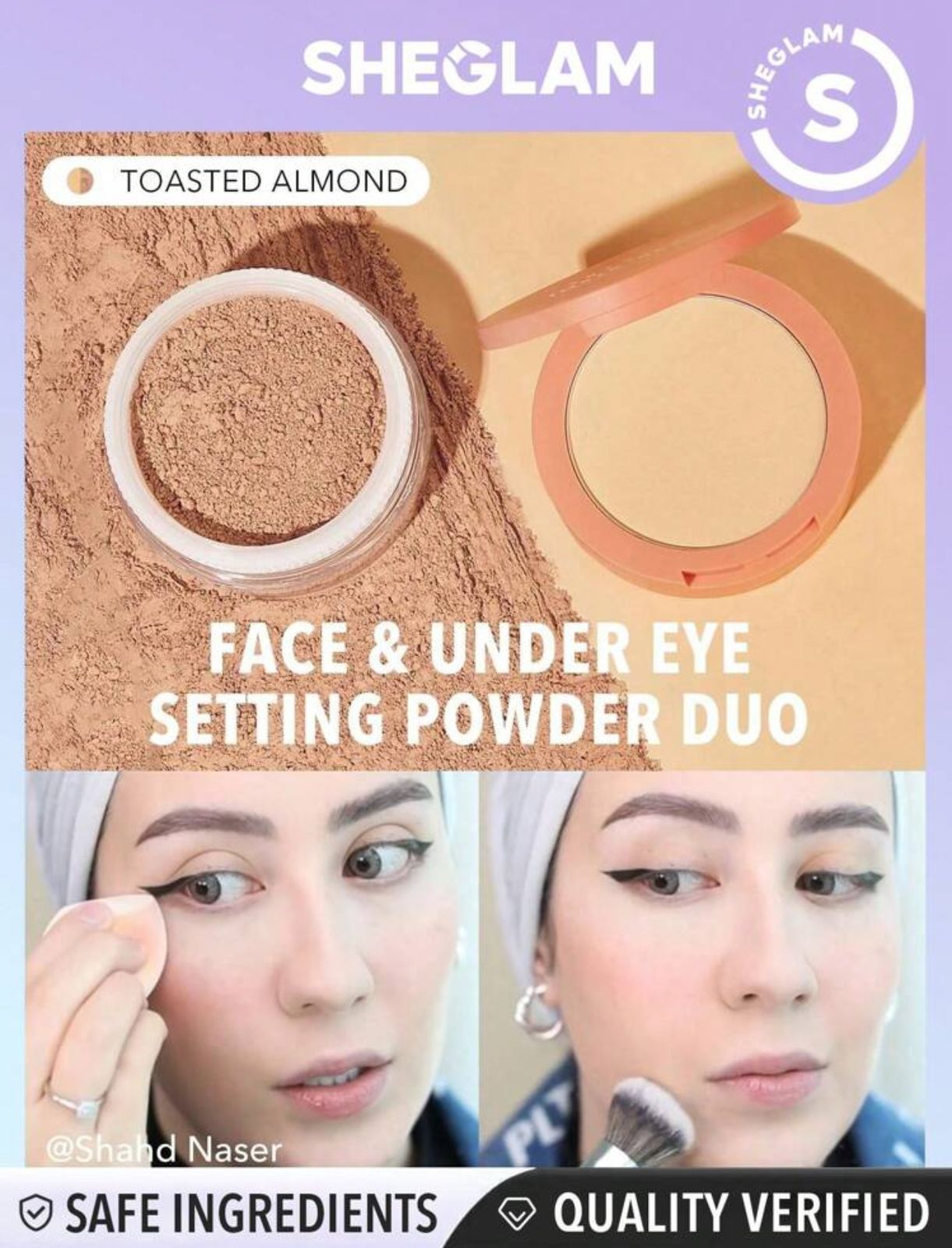 SHEGLAM Insta-Ready Face & Under Eye Setting Powder Duo