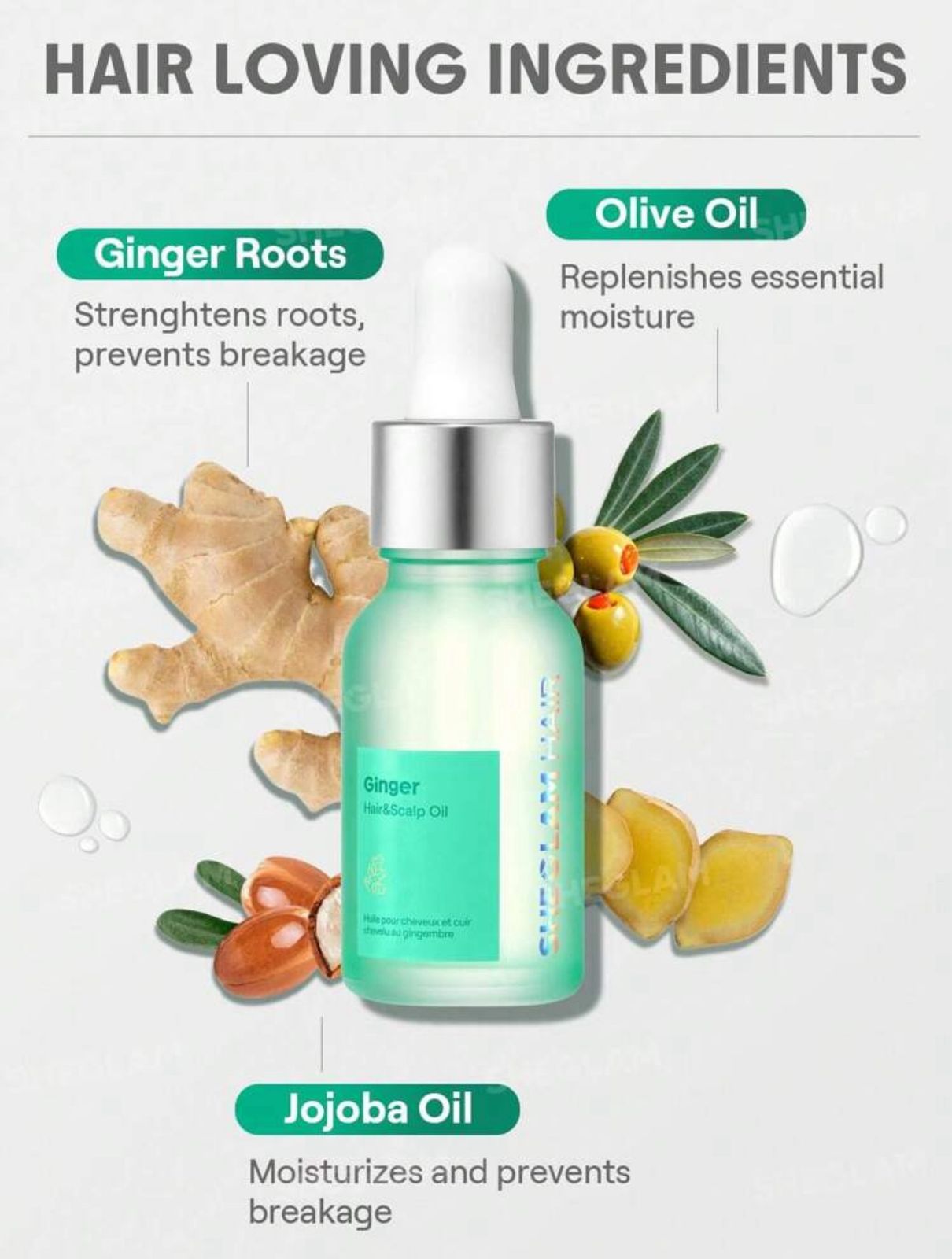 SHEGLAM HAIR Hair & Scalp Oil-15ml/0.5 Fl Oz