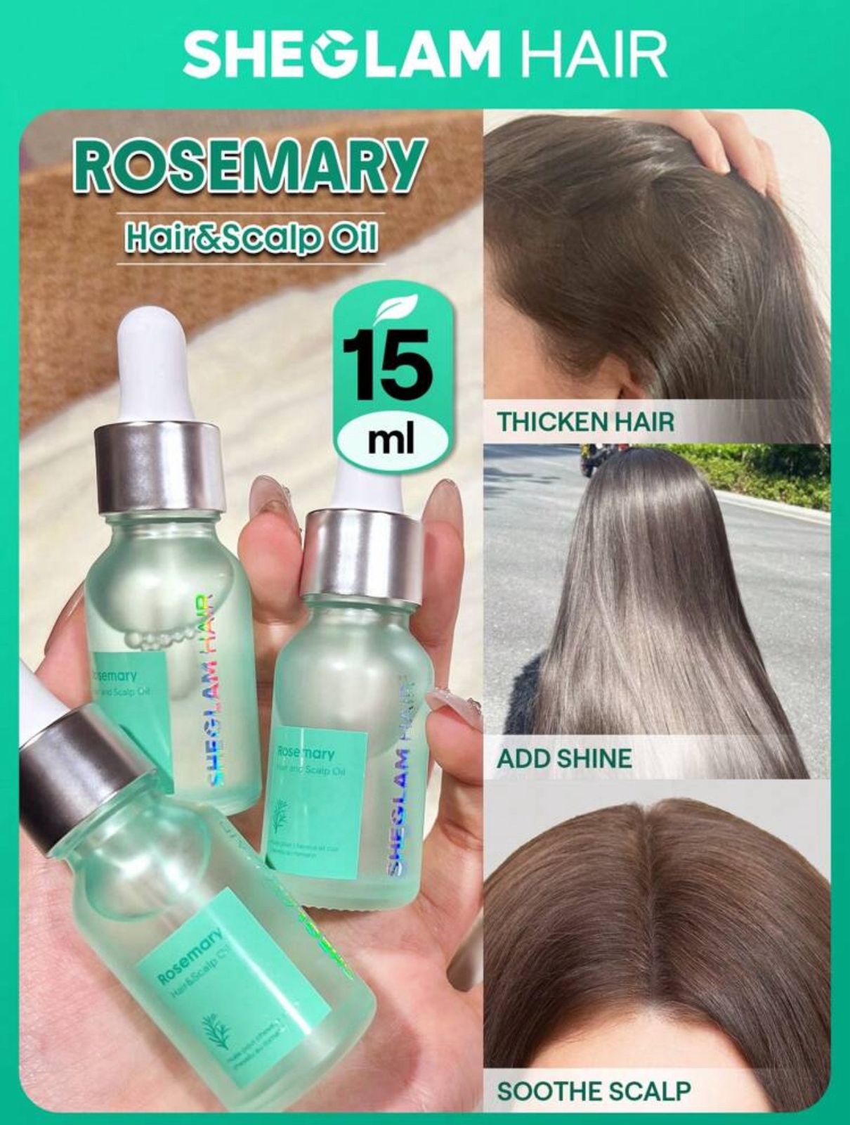 SHEGLAM HAIR Hair & Scalp Oil-15ml/0.5 Fl Oz