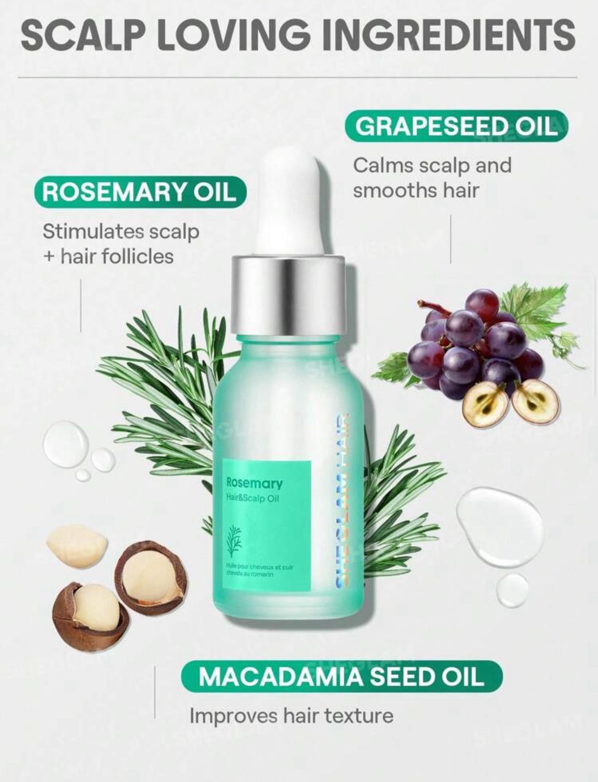 SHEGLAM HAIR Hair & Scalp Oil-15ml/0.5 Fl Oz