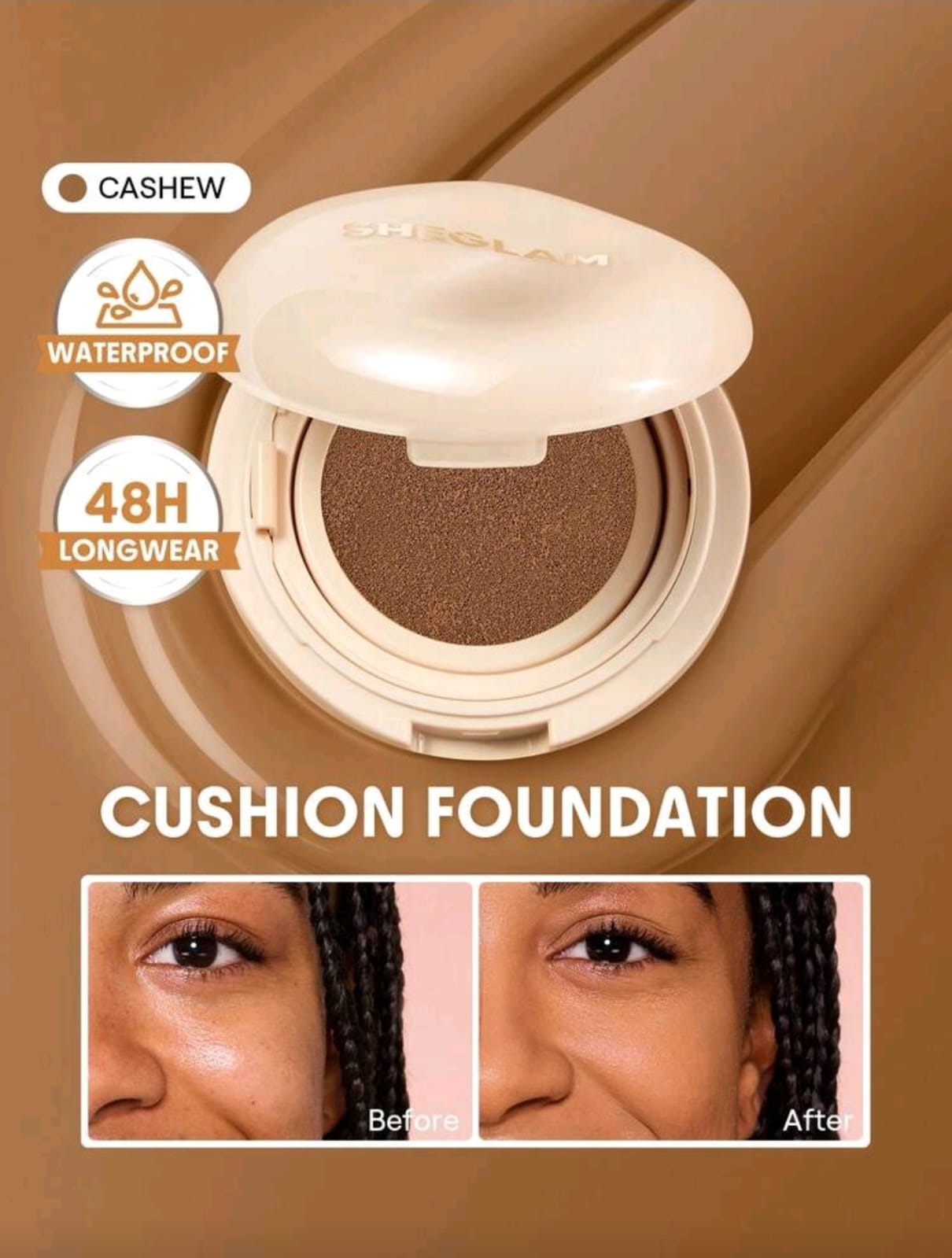 SHEGLAM Lock & Go Long-Lasting Cushion Foundation