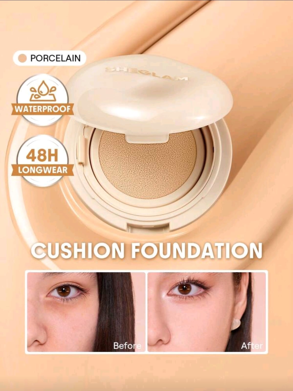 SHEGLAM Lock & Go Long-Lasting Cushion Foundation